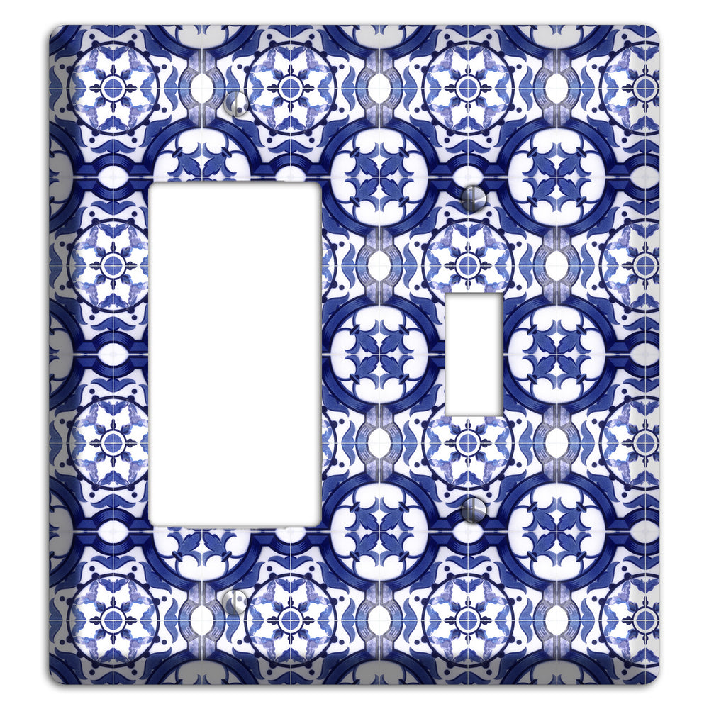Tavira Tiles 10 Rocker / Toggle Wallplate