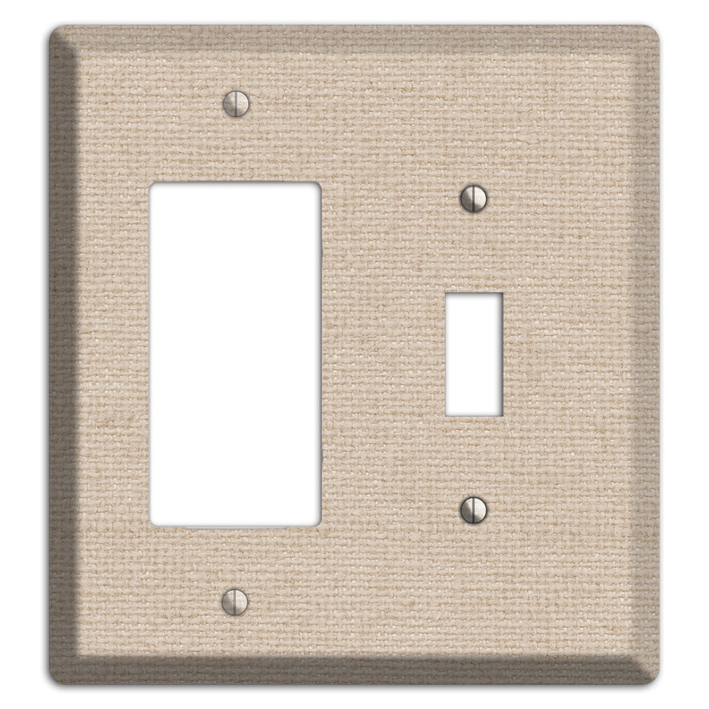 Vanilla Neutral Texture Rocker / Toggle Wallplate