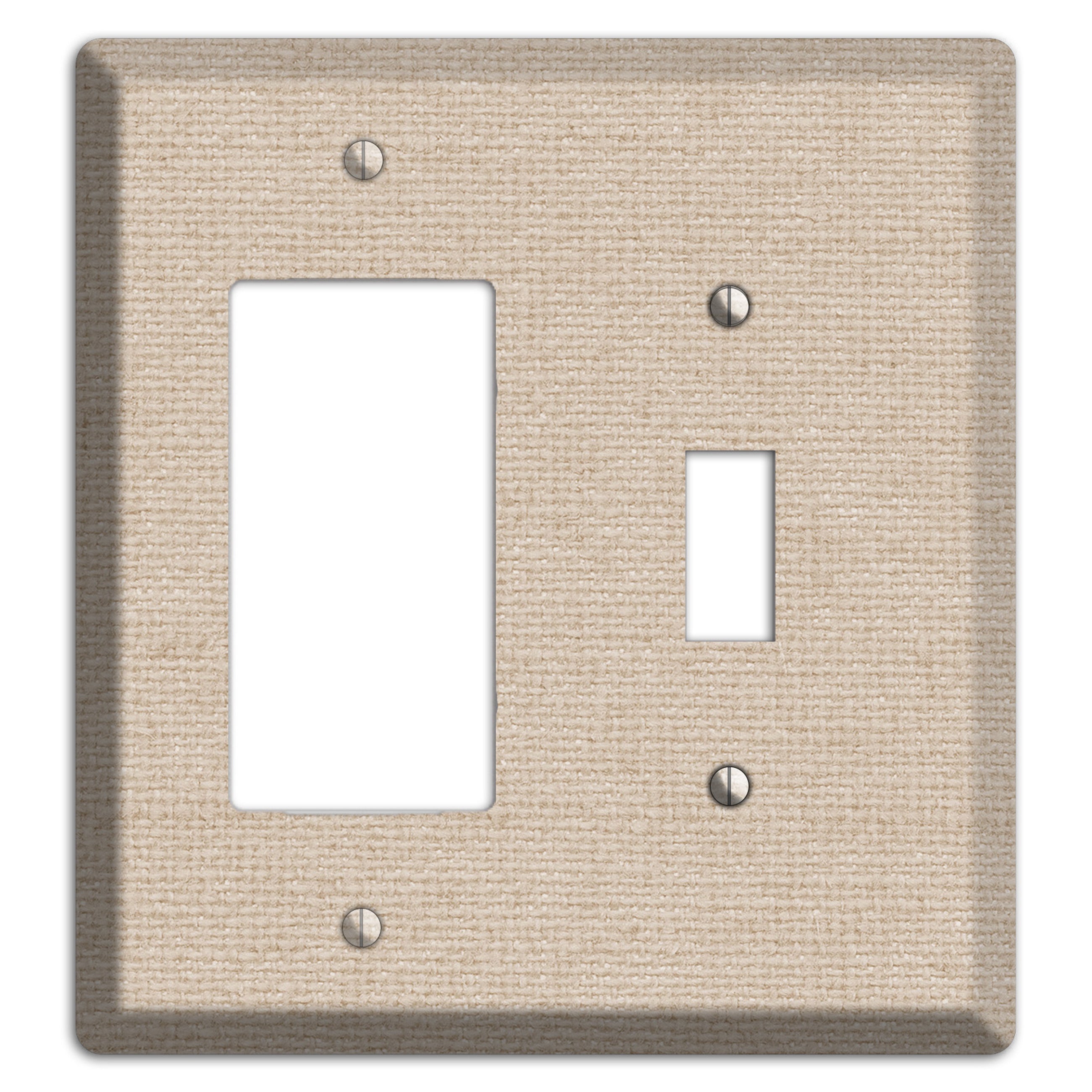 Vanilla Neutral Texture Rocker / Toggle Wallplate