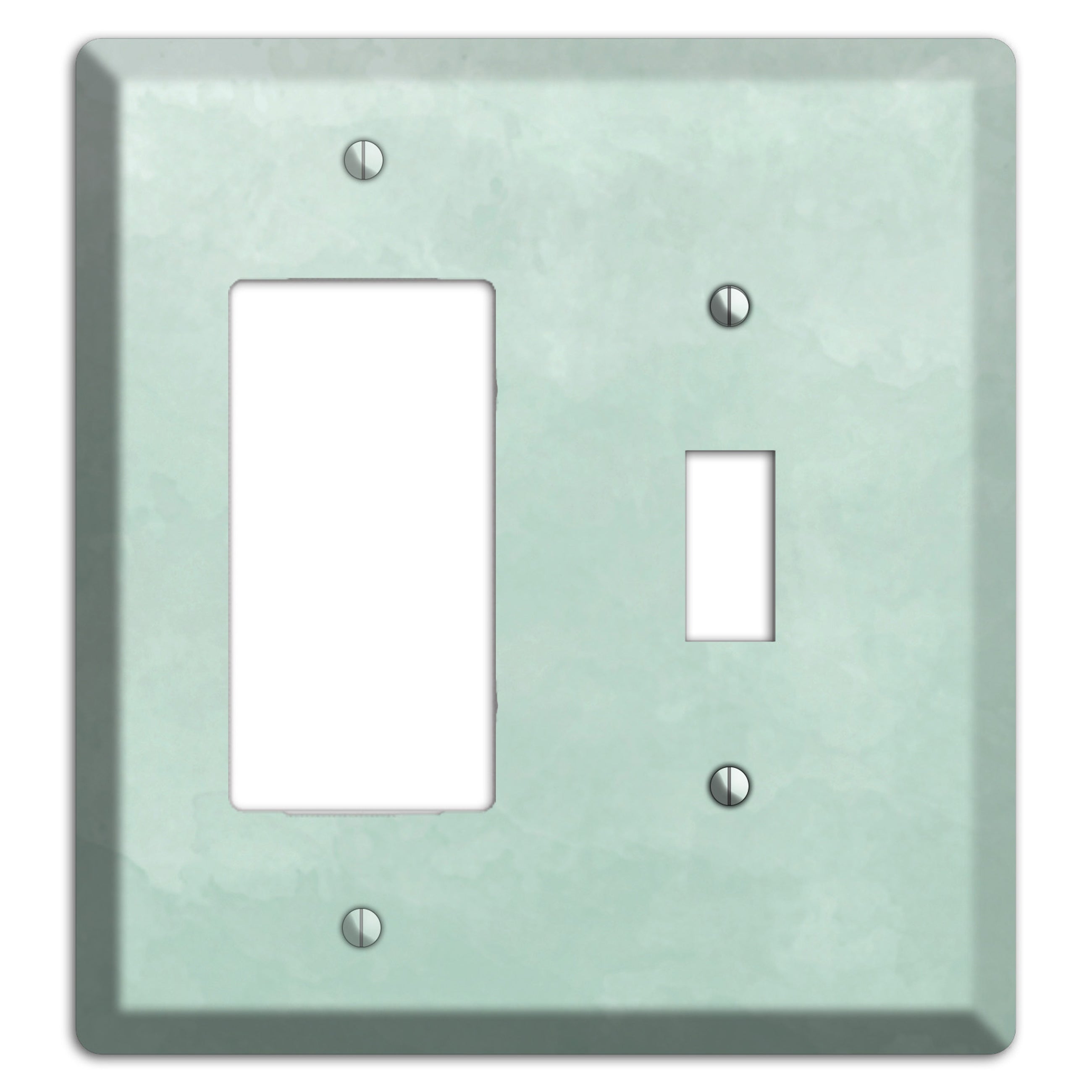 Sea Foam Green Ombre Rocker / Toggle Wallplate