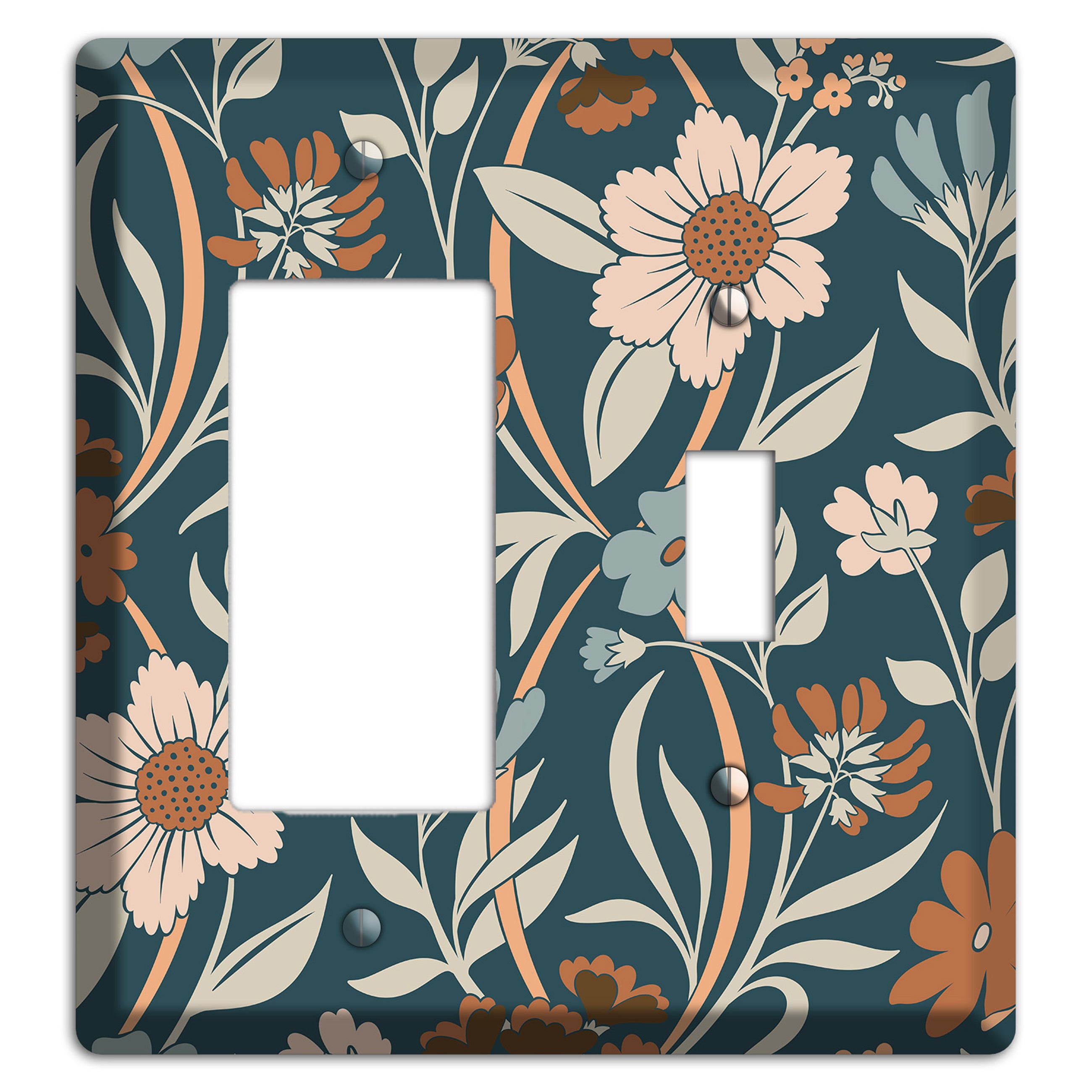 Summer Floral 1 Rocker / Toggle Wallplate