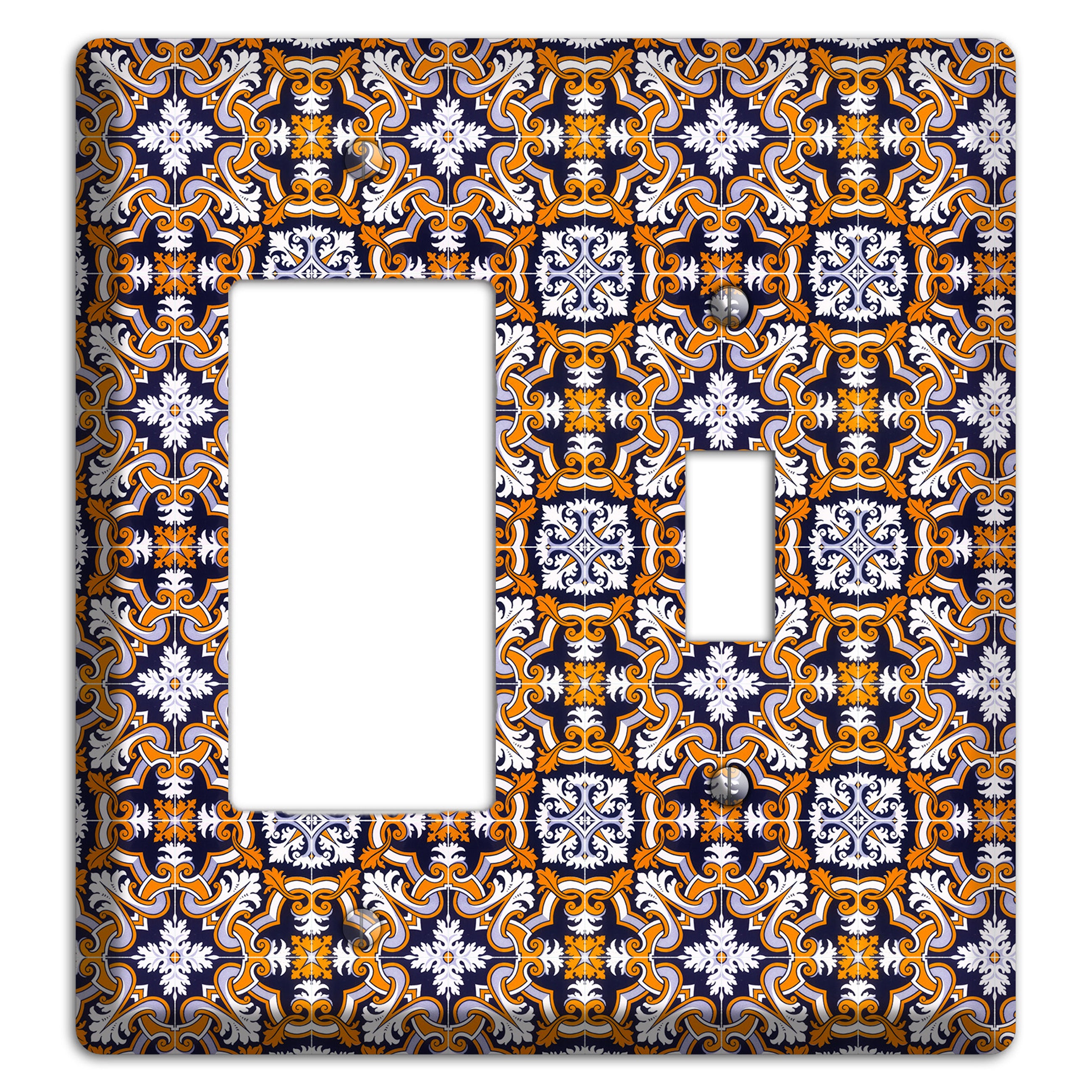 Tavira Tiles 6 Rocker / Toggle Wallplate