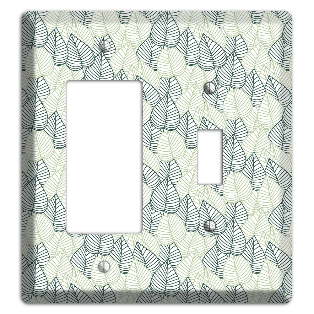 Leaves Style N Rocker / Toggle Wallplate
