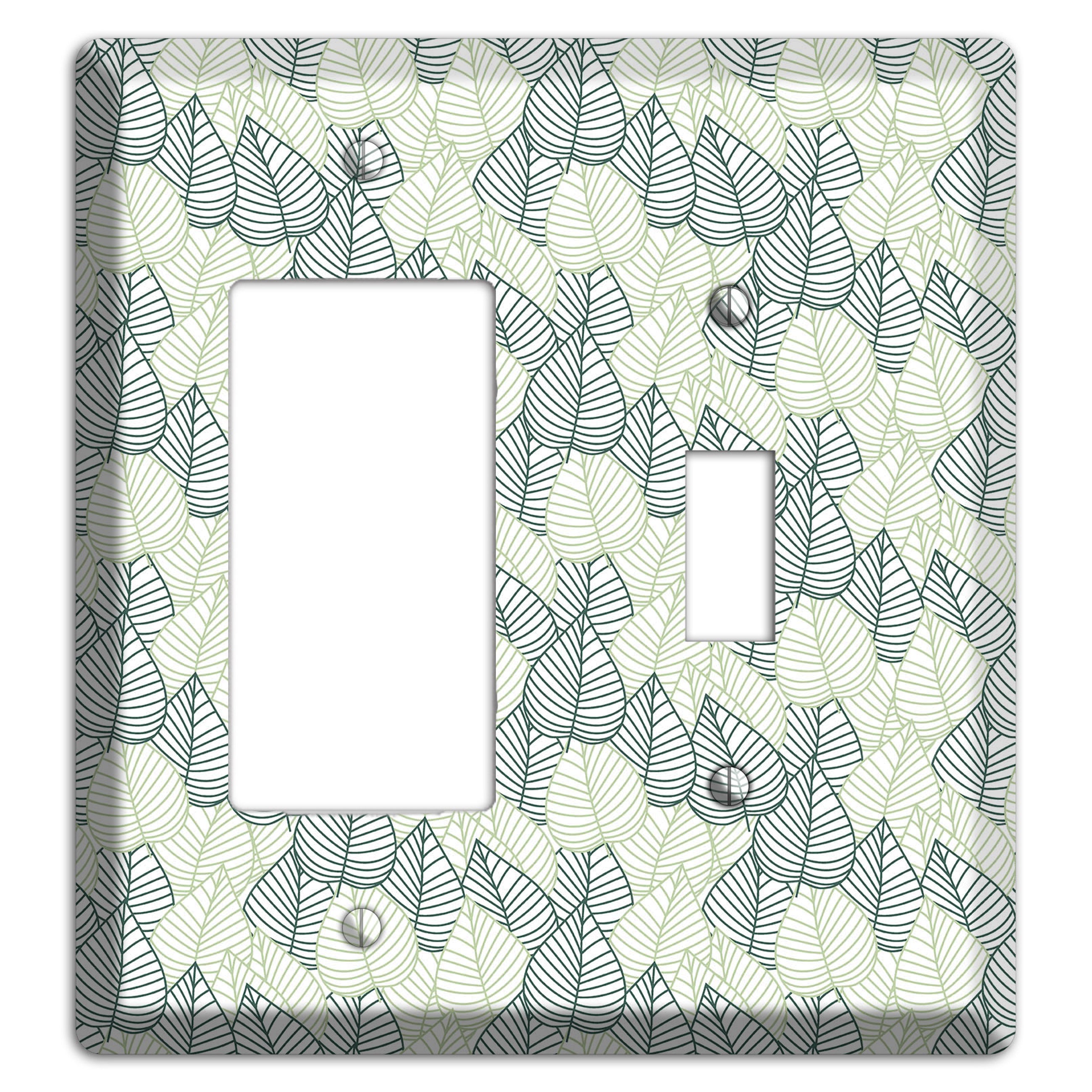 Leaves Style N Rocker / Toggle Wallplate
