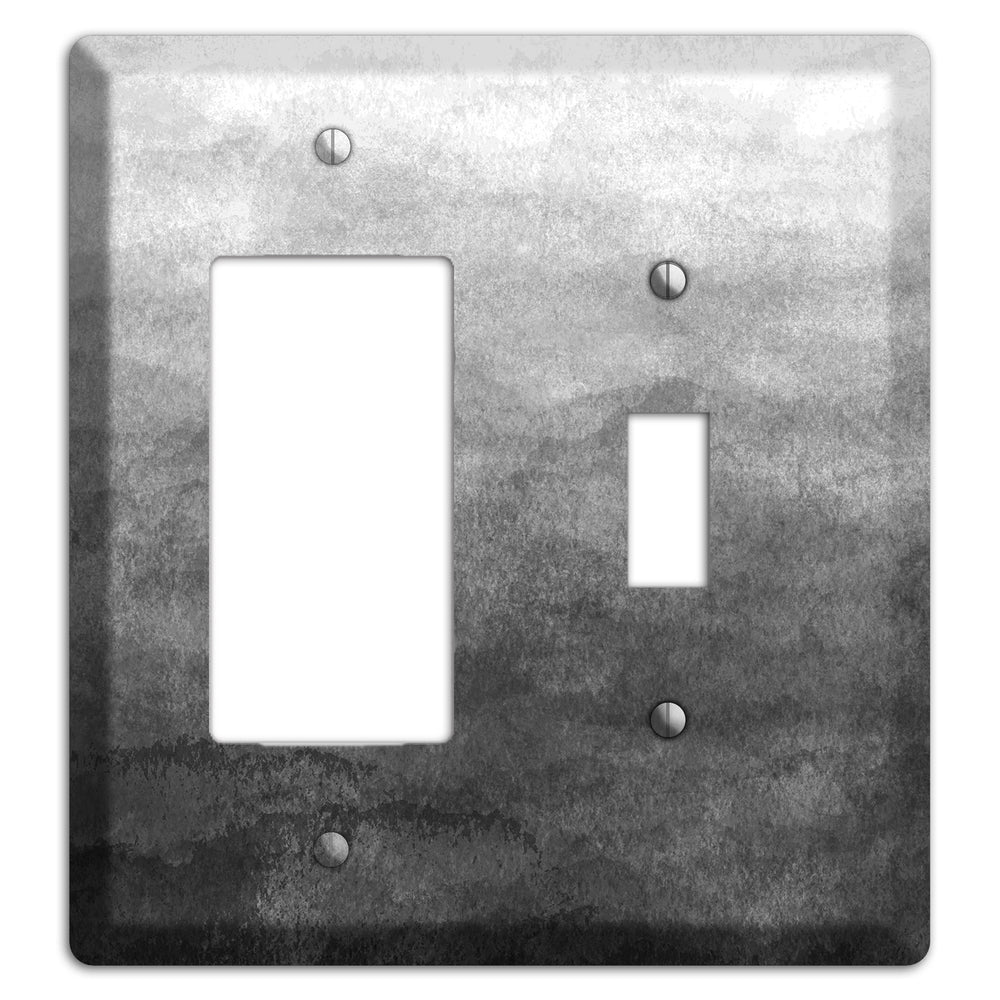 Black Ombre Rocker / Toggle Wallplate