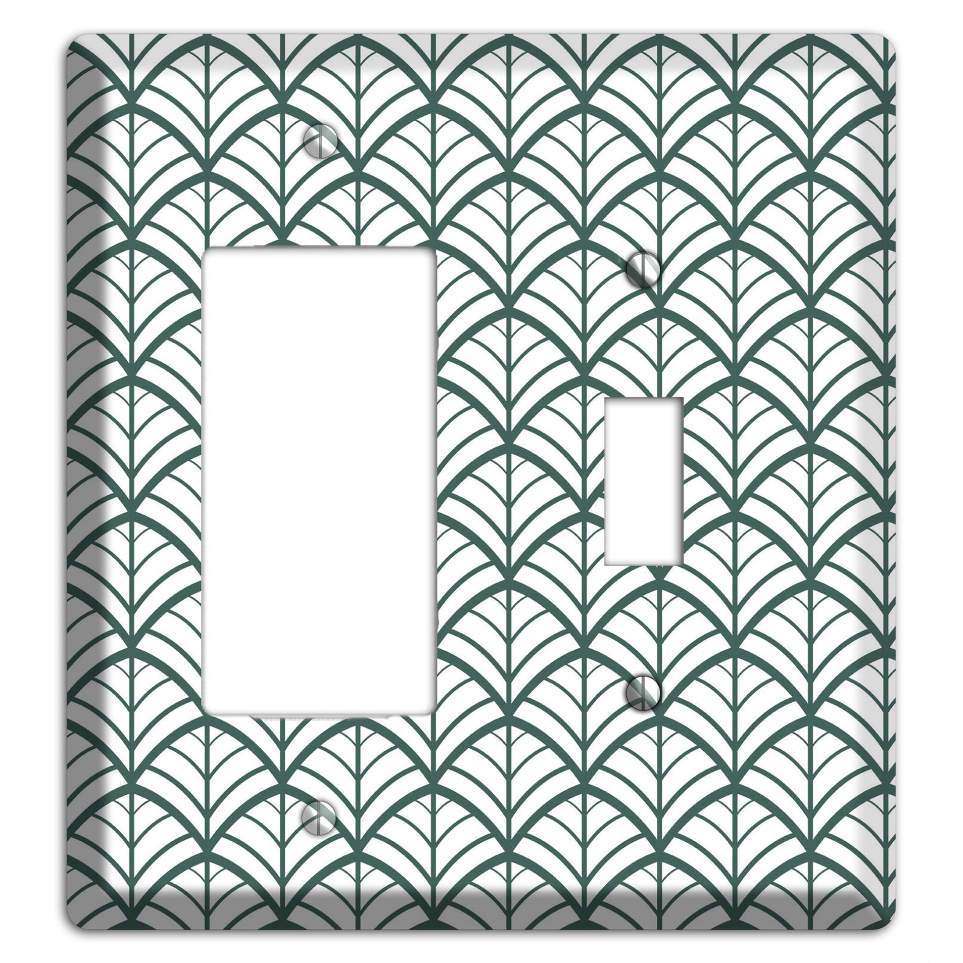 Leaves Style U Rocker / Toggle Wallplate