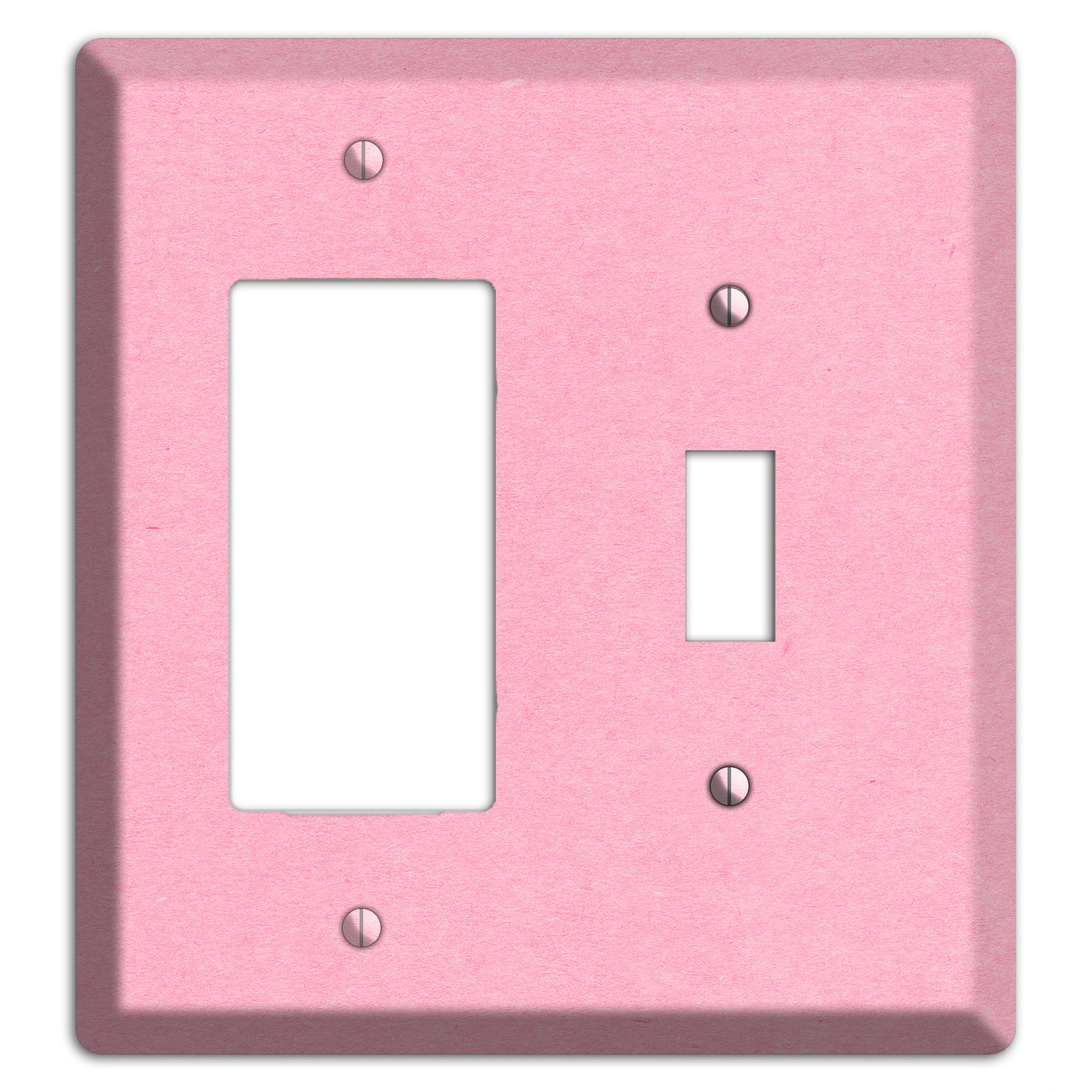 Lavender Pink Kraft Rocker / Toggle Wallplate