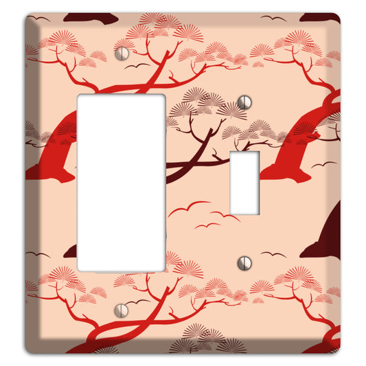 Asian Trees Rocker / Toggle Wallplate