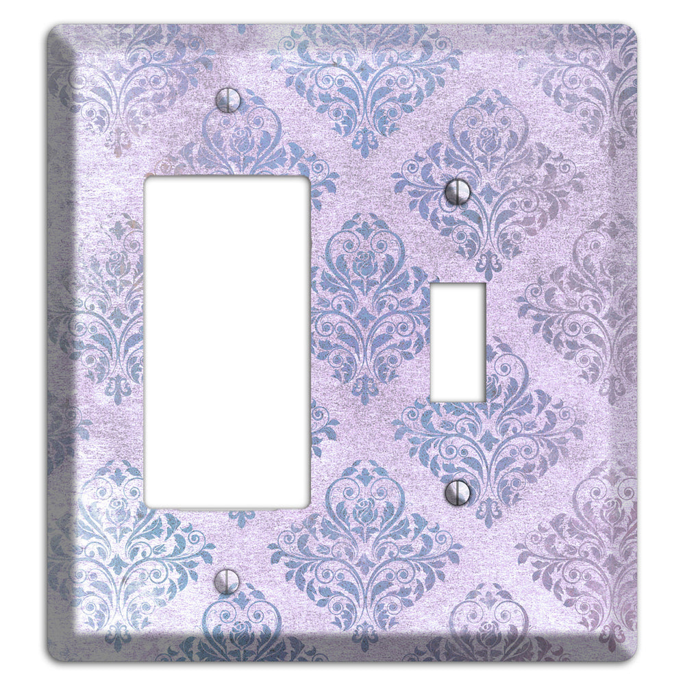 Logan Whimsical Damask Rocker / Toggle Wallplate