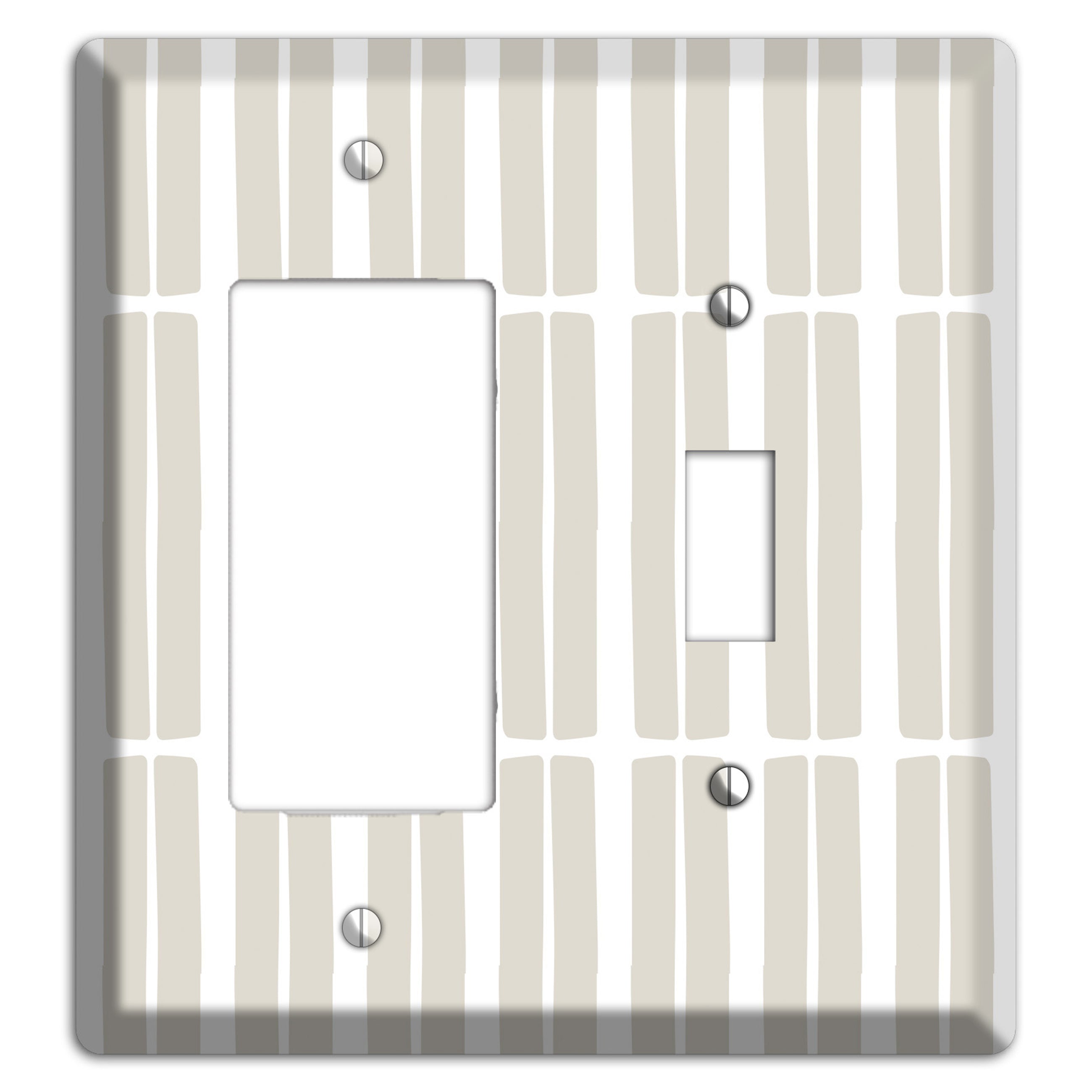 Simple Scandanavian Style FF Rocker / Toggle Wallplate