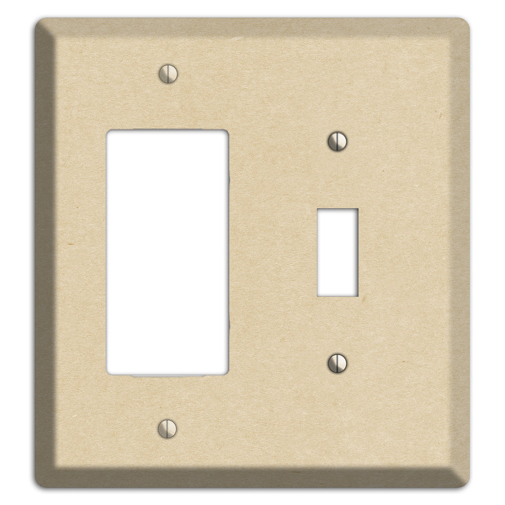 Double Pearl Lusta Kraft Rocker / Toggle Wallplate