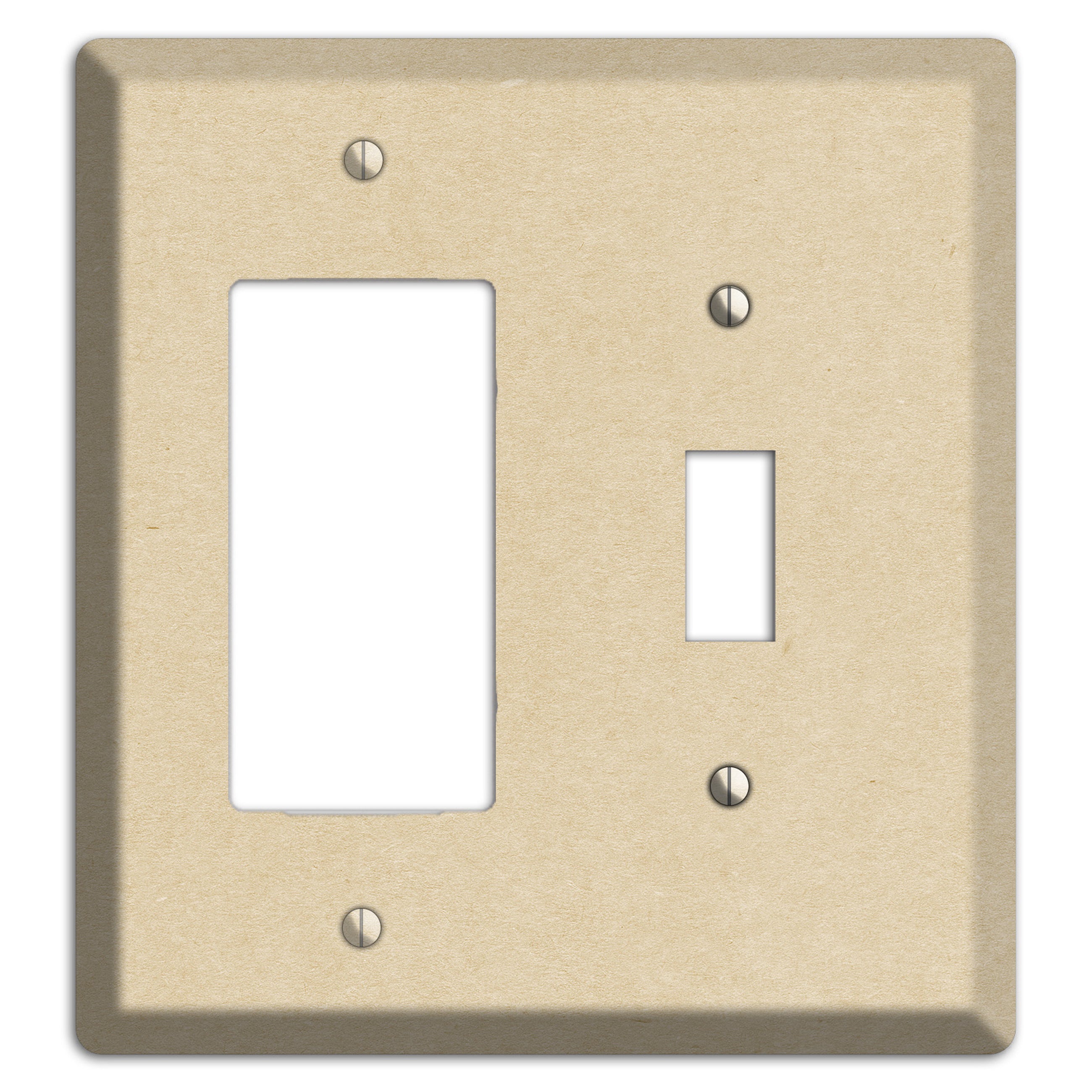 Double Pearl Lusta Kraft Rocker / Toggle Wallplate