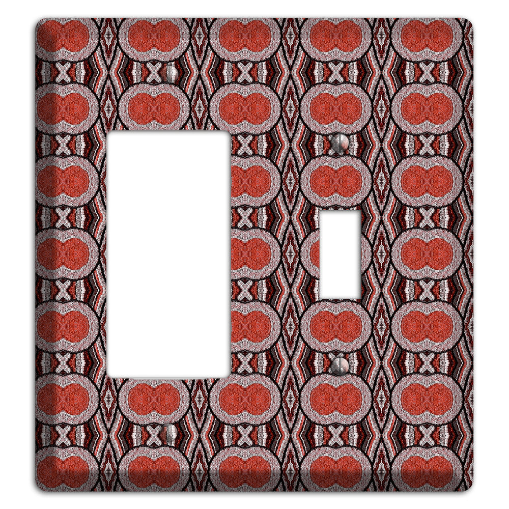 Red Tapestry Rocker / Toggle Wallplate
