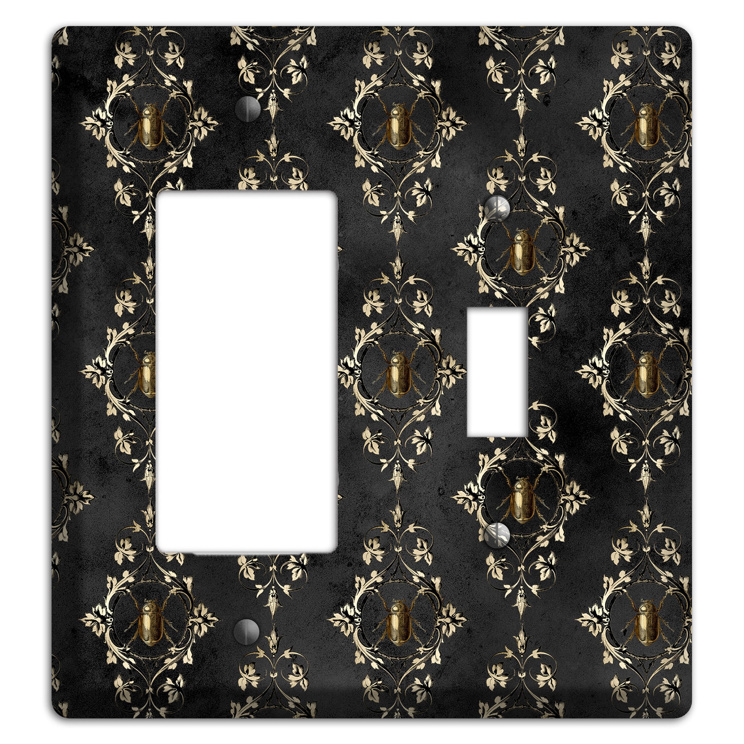 Edgar Allen Poe Beetle Rocker / Toggle Wallplate