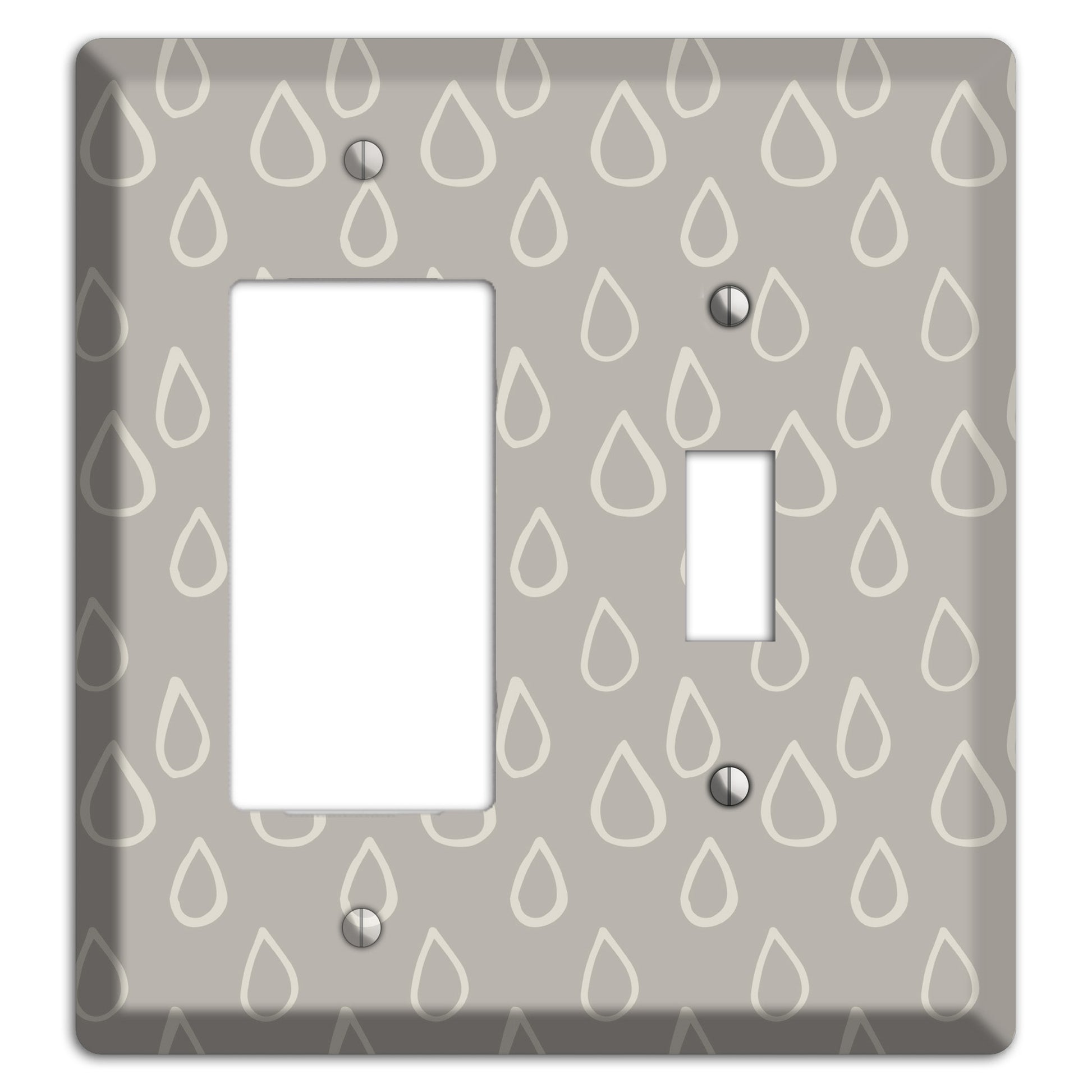 Simple Scandanavian Style N Rocker / Toggle Wallplate