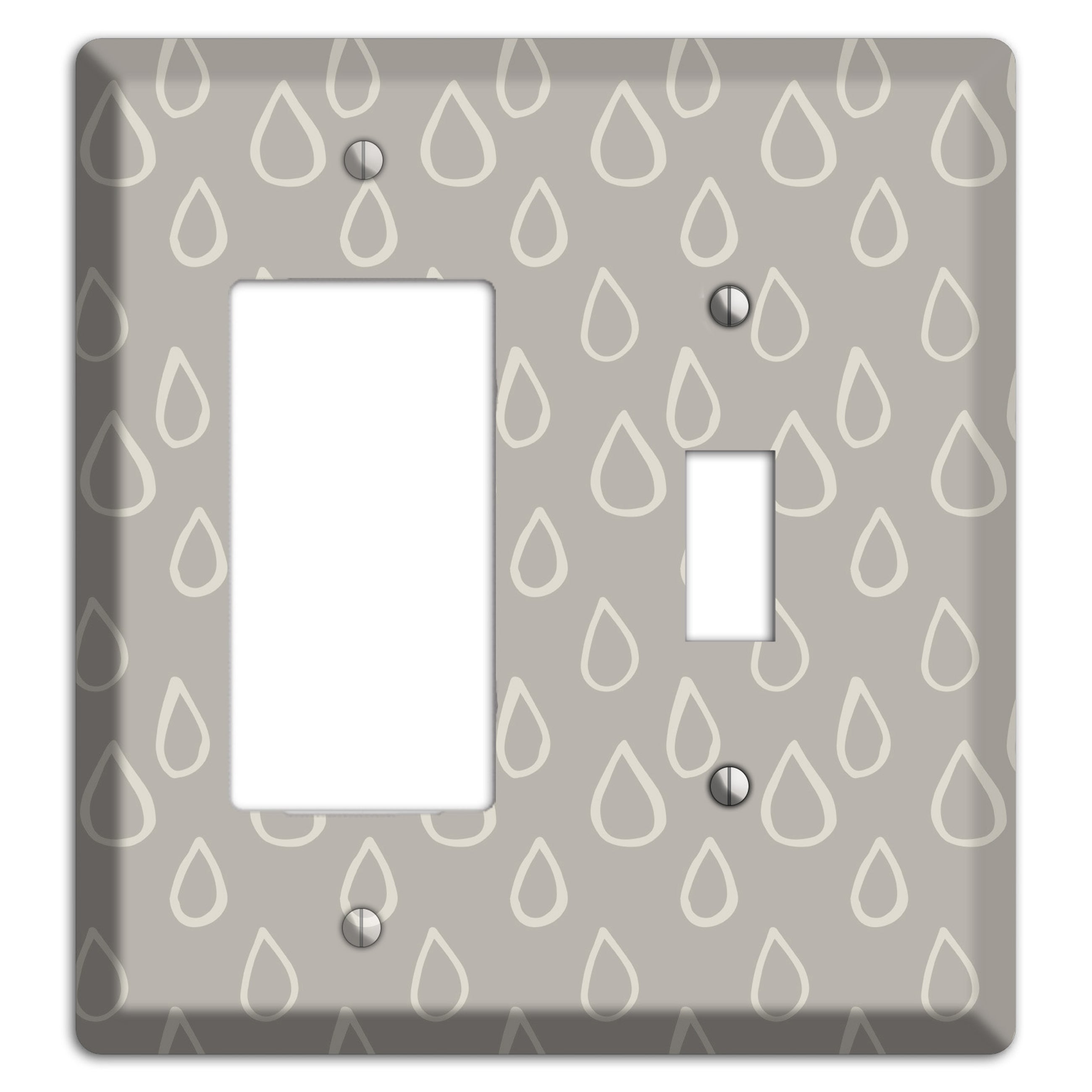 Simple Scandanavian Style N Rocker / Toggle Wallplate