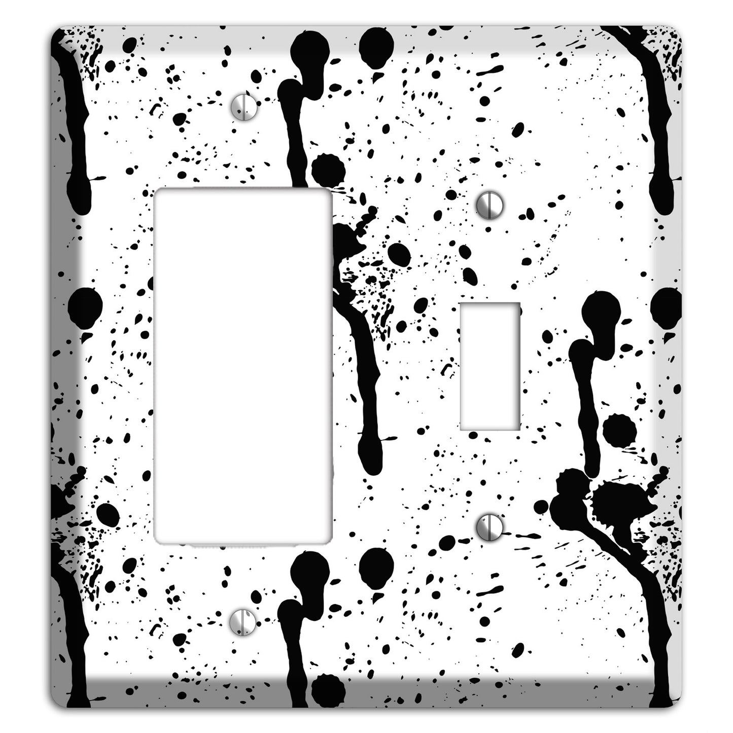 Ink Drips 6 Rocker / Toggle Wallplate