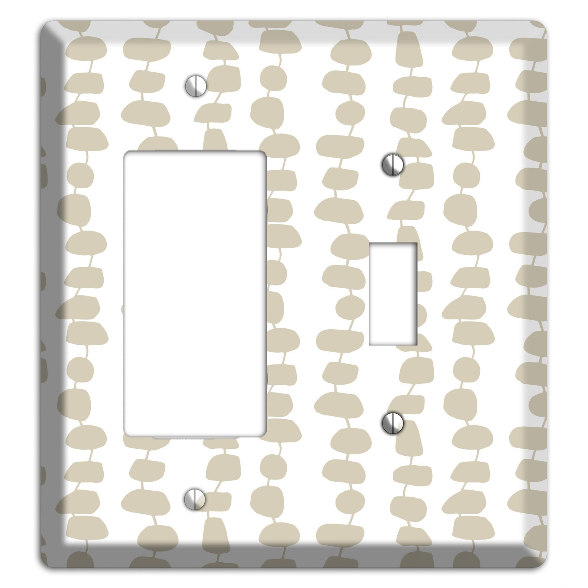 Simple Scandanavian Style M Rocker / Toggle Wallplate