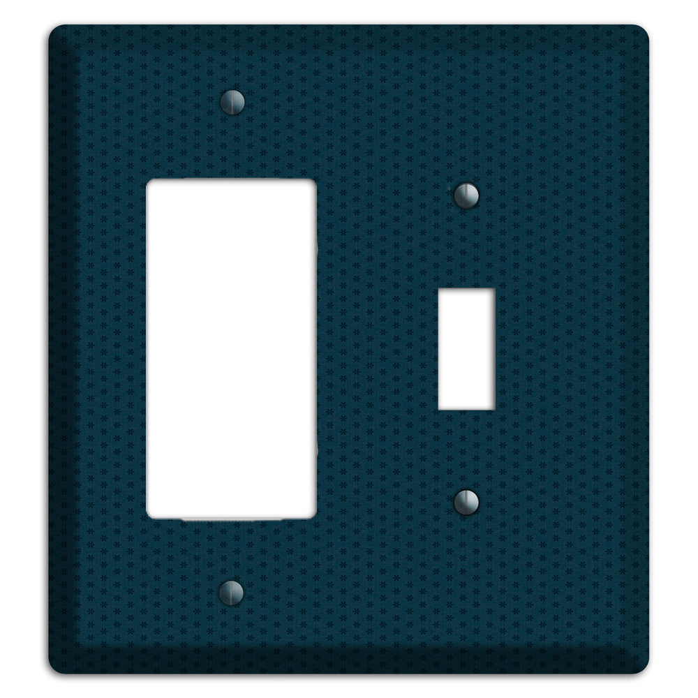 Blue with Tiny Asters Rocker / Toggle Wallplate