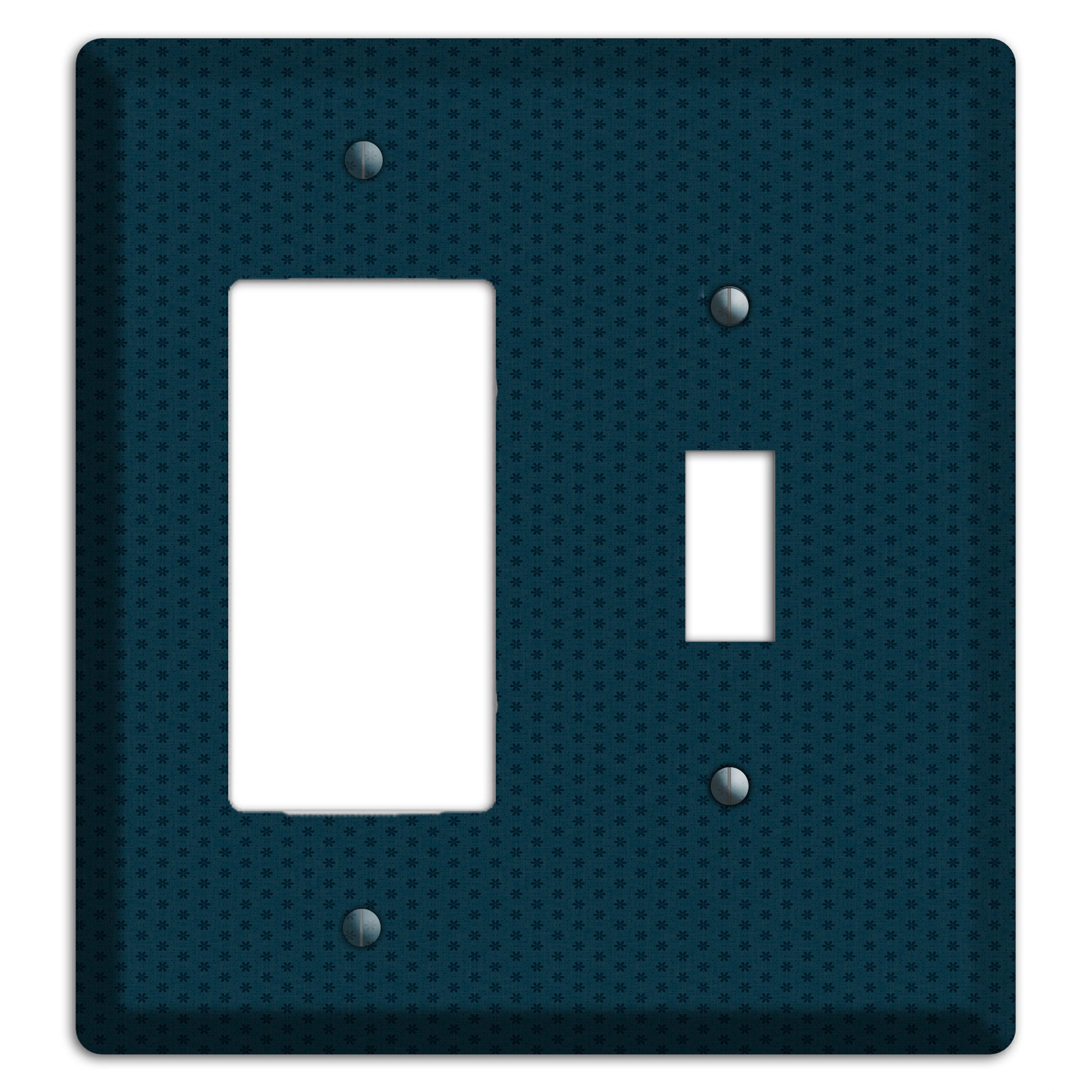 Blue with Tiny Asters Rocker / Toggle Wallplate