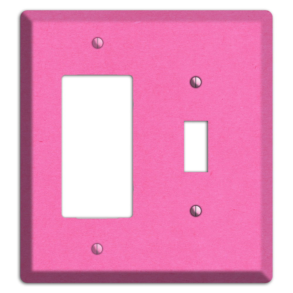 Persian Pink Kraft Rocker / Toggle Wallplate