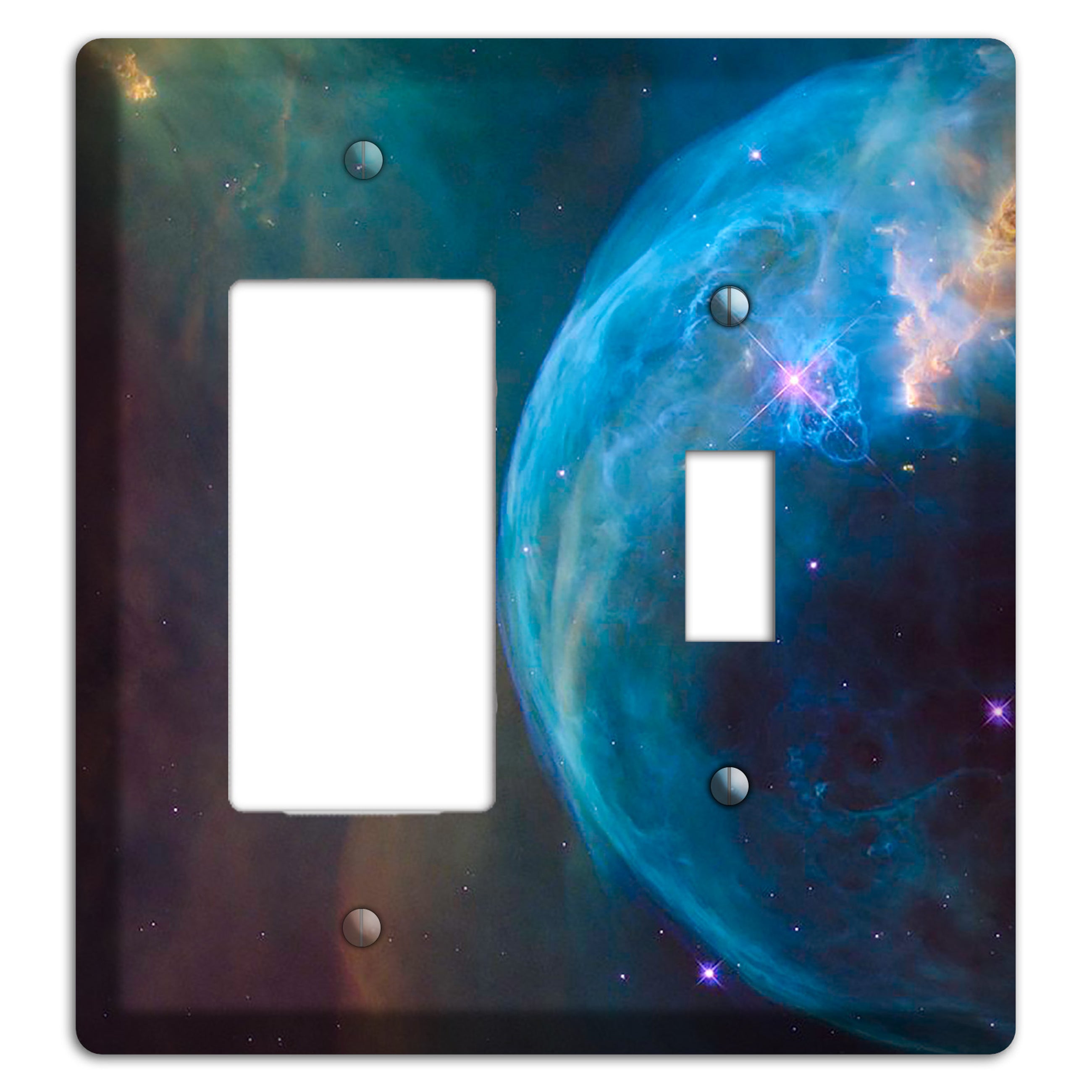 Bubble Nebula Rocker / Toggle Wallplate