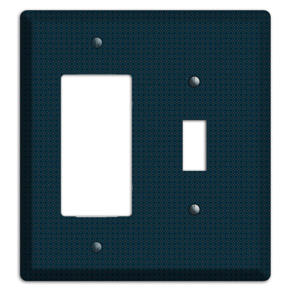 Navy Foulard Rocker / Toggle Wallplate