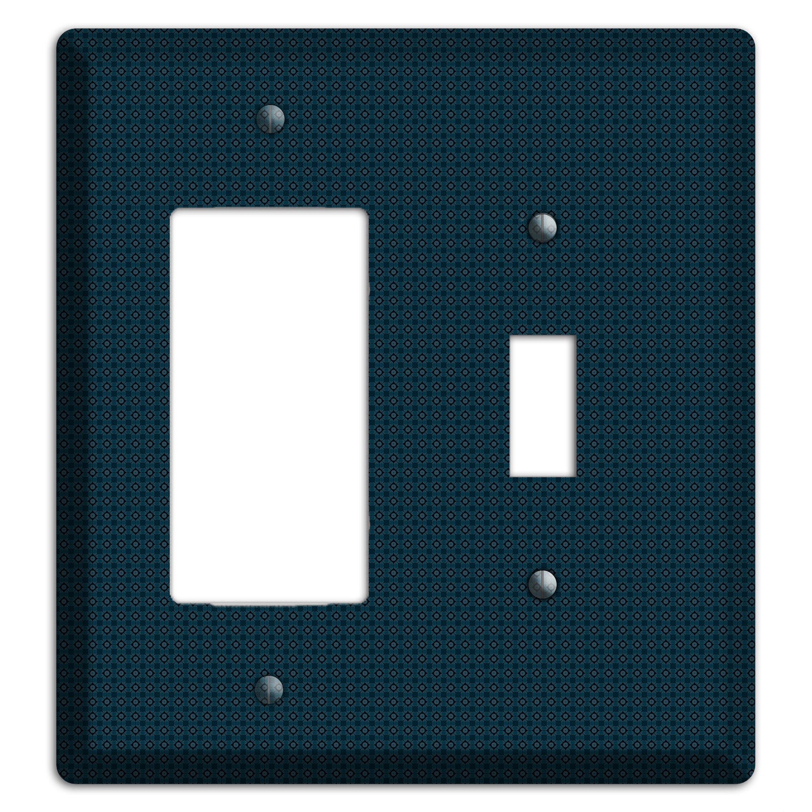 Navy Foulard Rocker / Toggle Wallplate