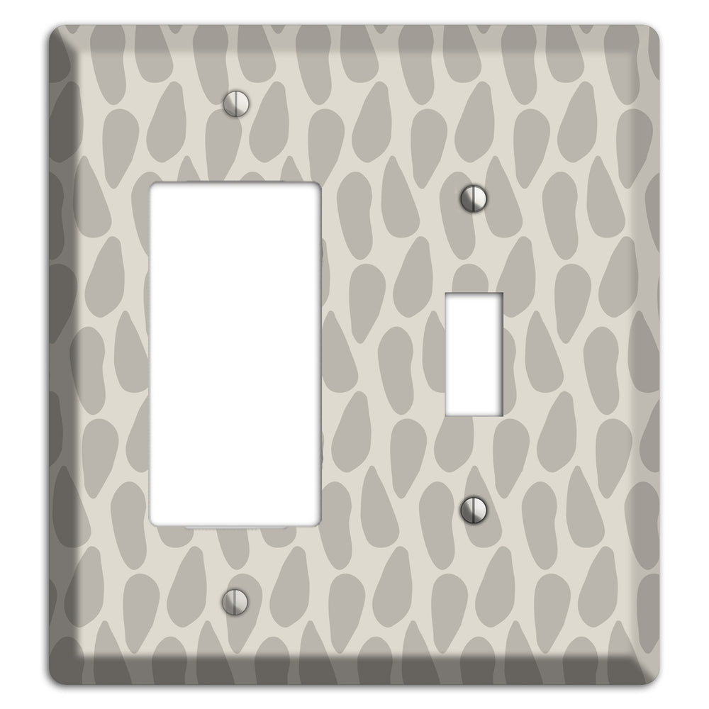 Simple Scandanavian Style DD Rocker / Toggle Wallplate