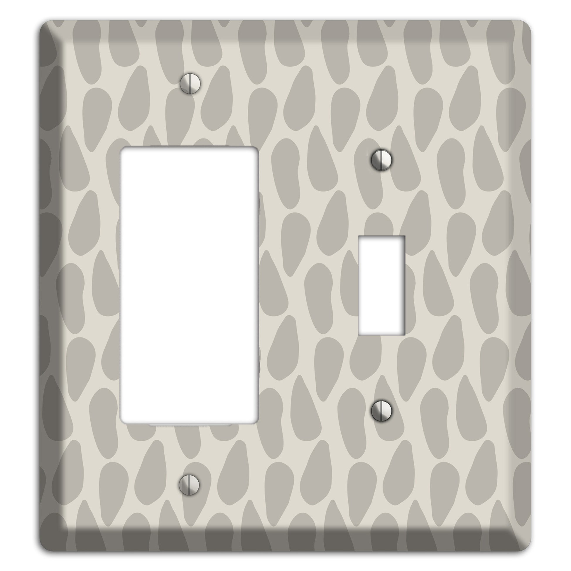 Simple Scandanavian Style DD Rocker / Toggle Wallplate