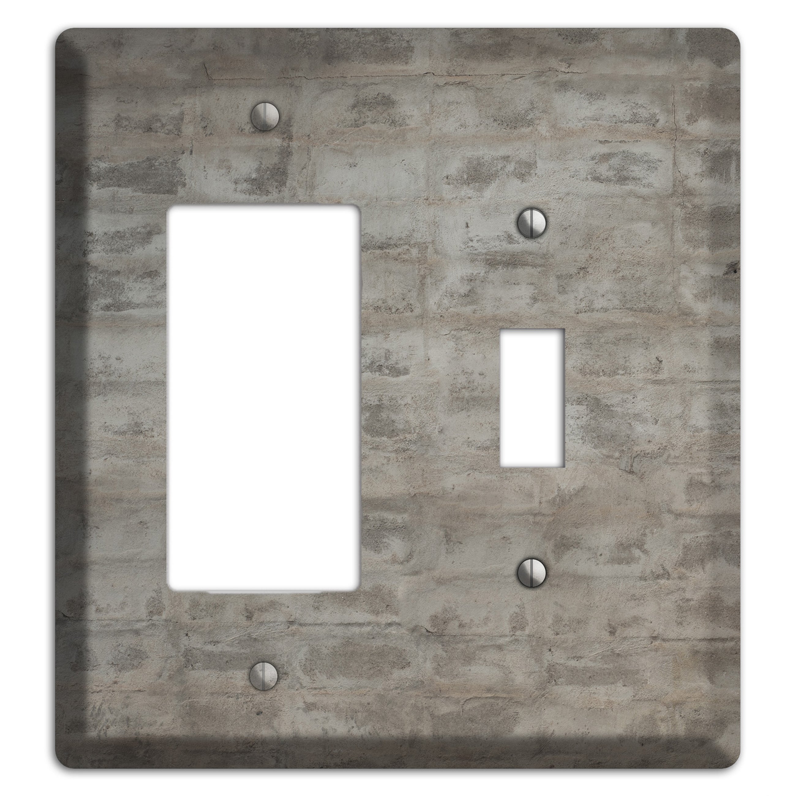 Old Concrete 16 Rocker / Toggle Wallplate