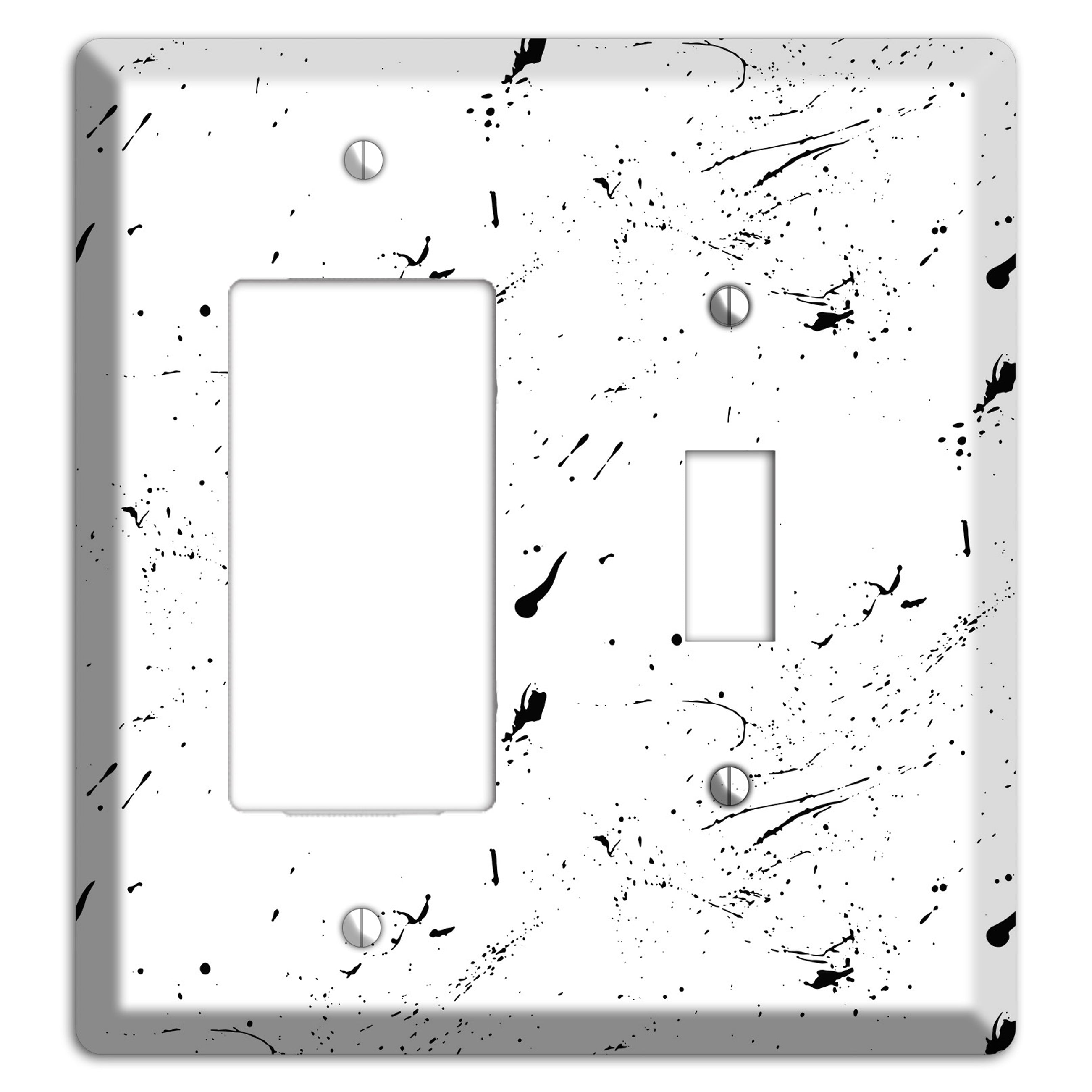 Ink Splash 1 Rocker / Toggle Wallplate