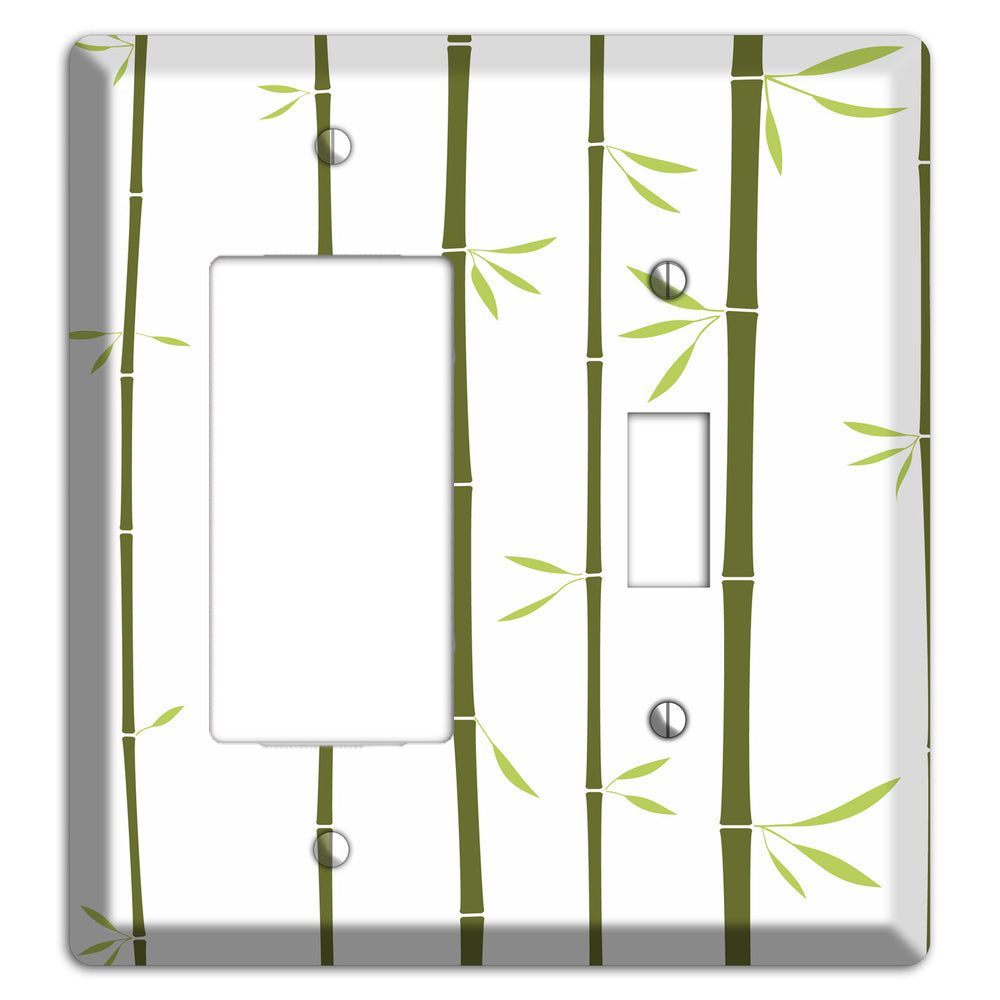 Green Bamboo Rocker / Toggle Wallplate