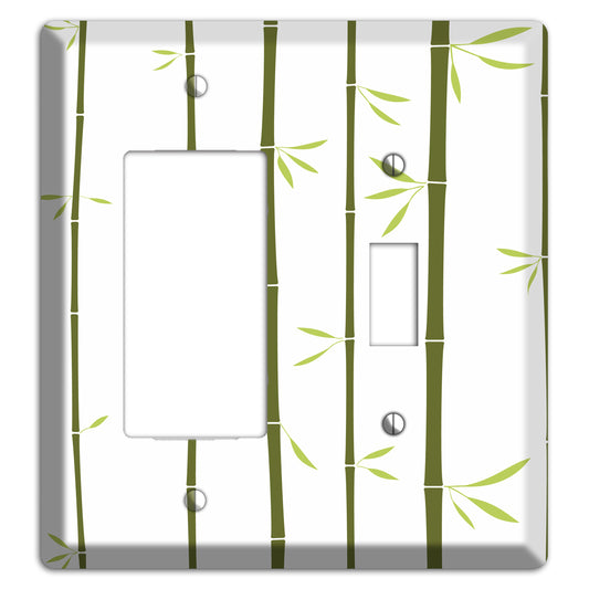 Green Bamboo Rocker / Toggle Wallplate
