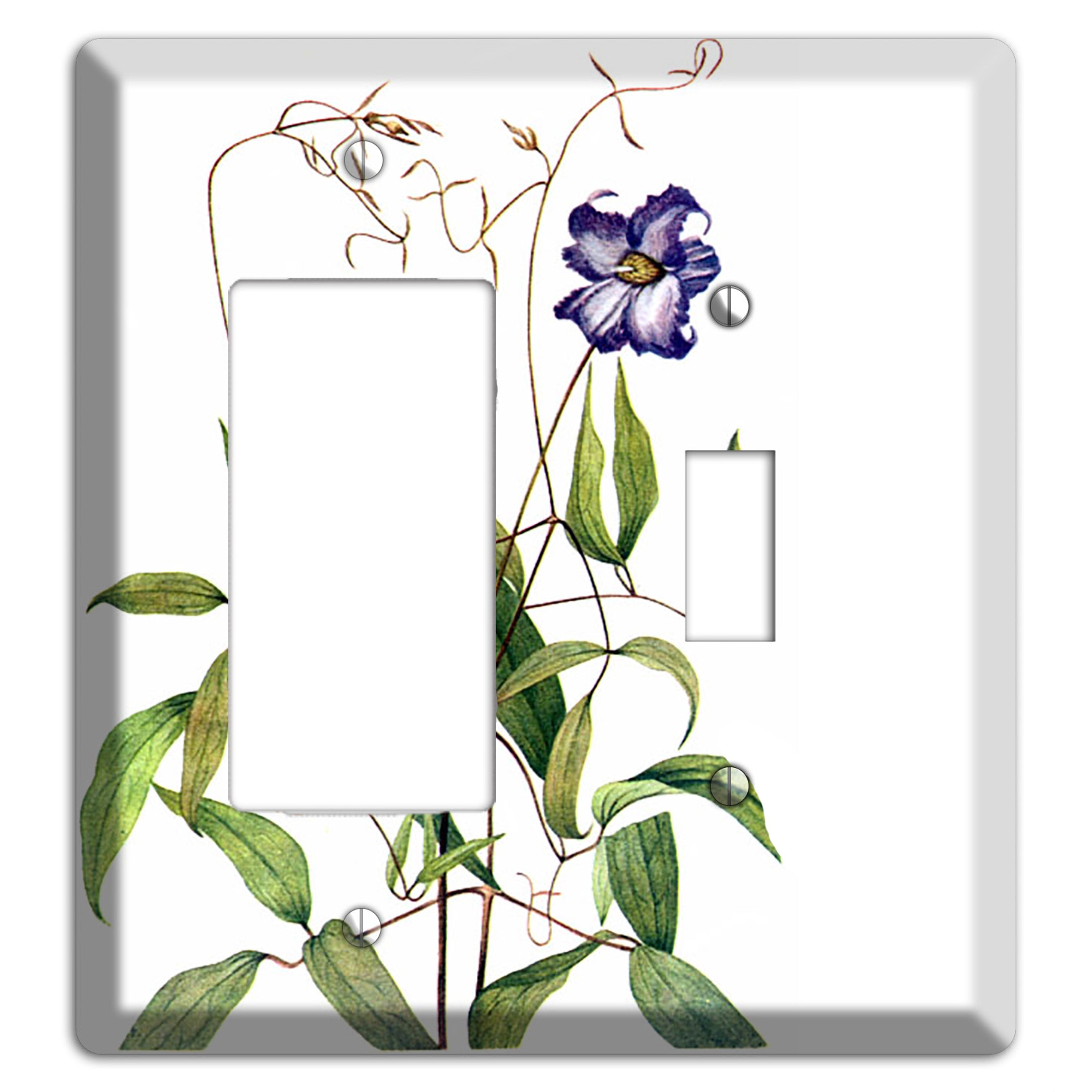 Clematis Crispa Rocker / Toggle Wallplate