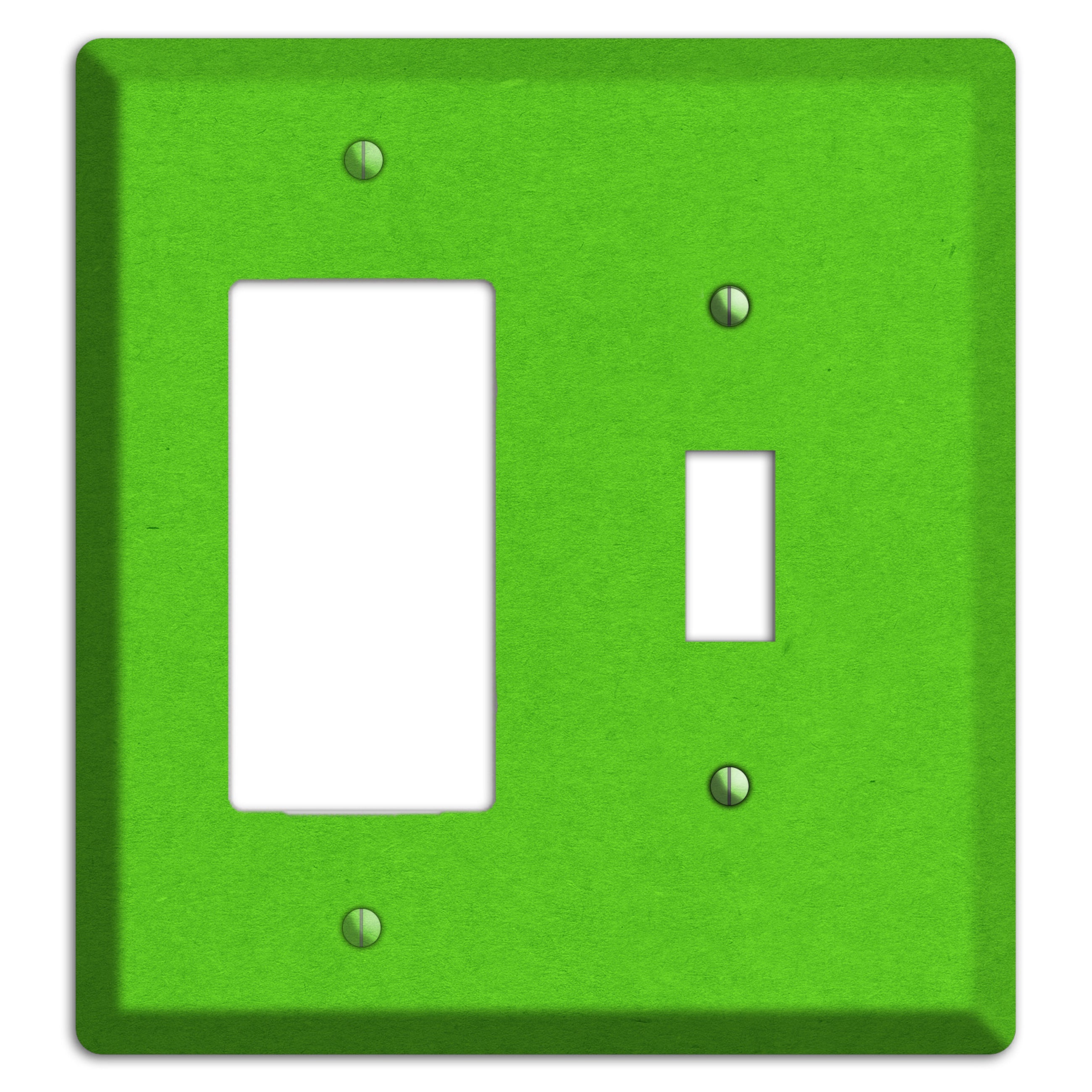 Kelly Green Kraft Rocker / Toggle Wallplate