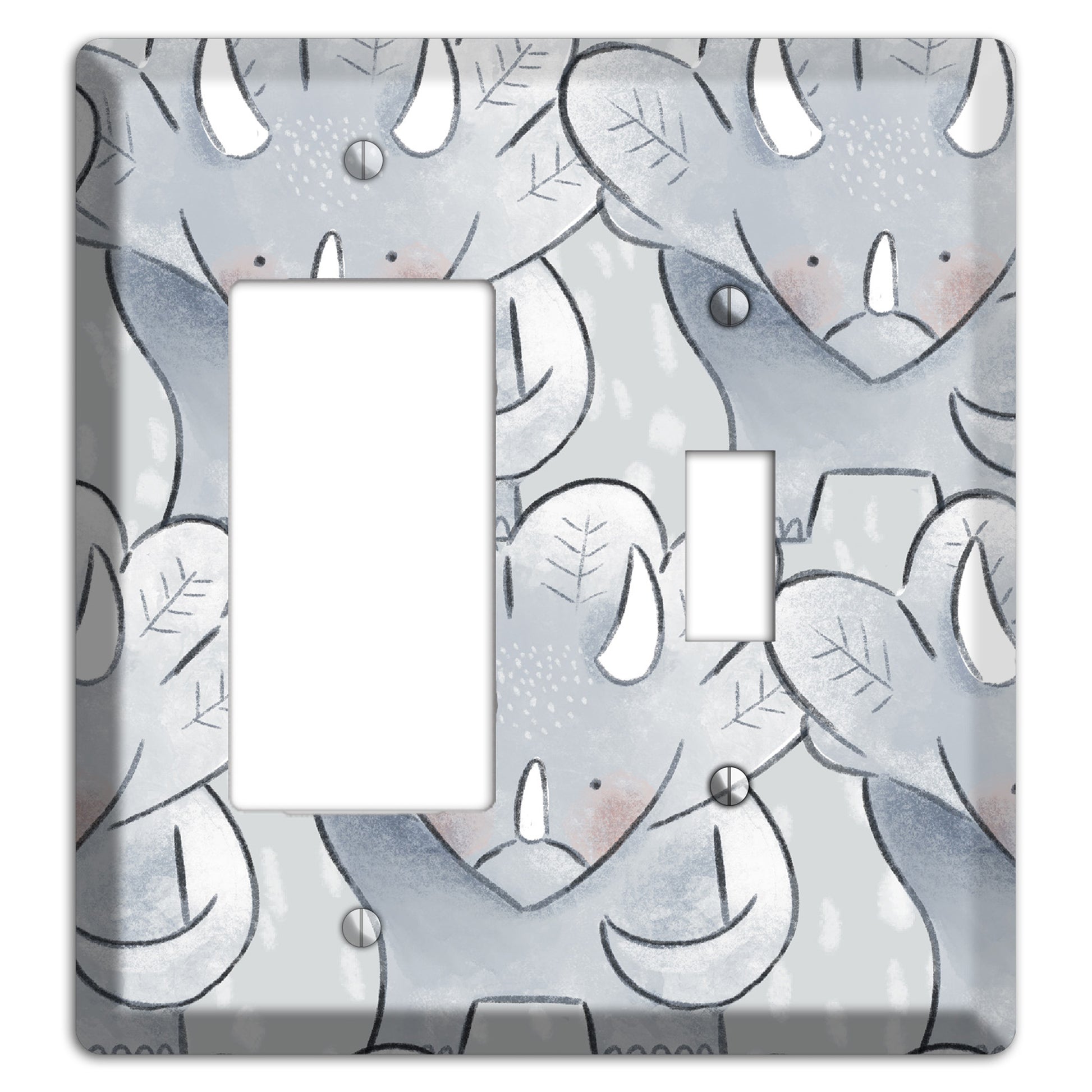 Triceratops Rocker / Toggle Wallplate