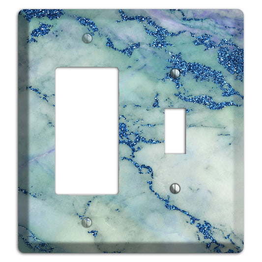 Opal marble Rocker / Toggle Wallplate