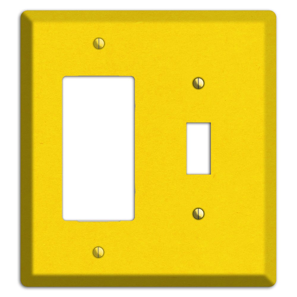 Moon Yellow Kraft Rocker / Toggle Wallplate