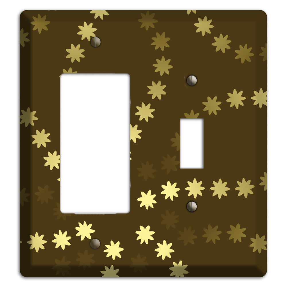 Multi Olive Constellation Rocker / Toggle Wallplate