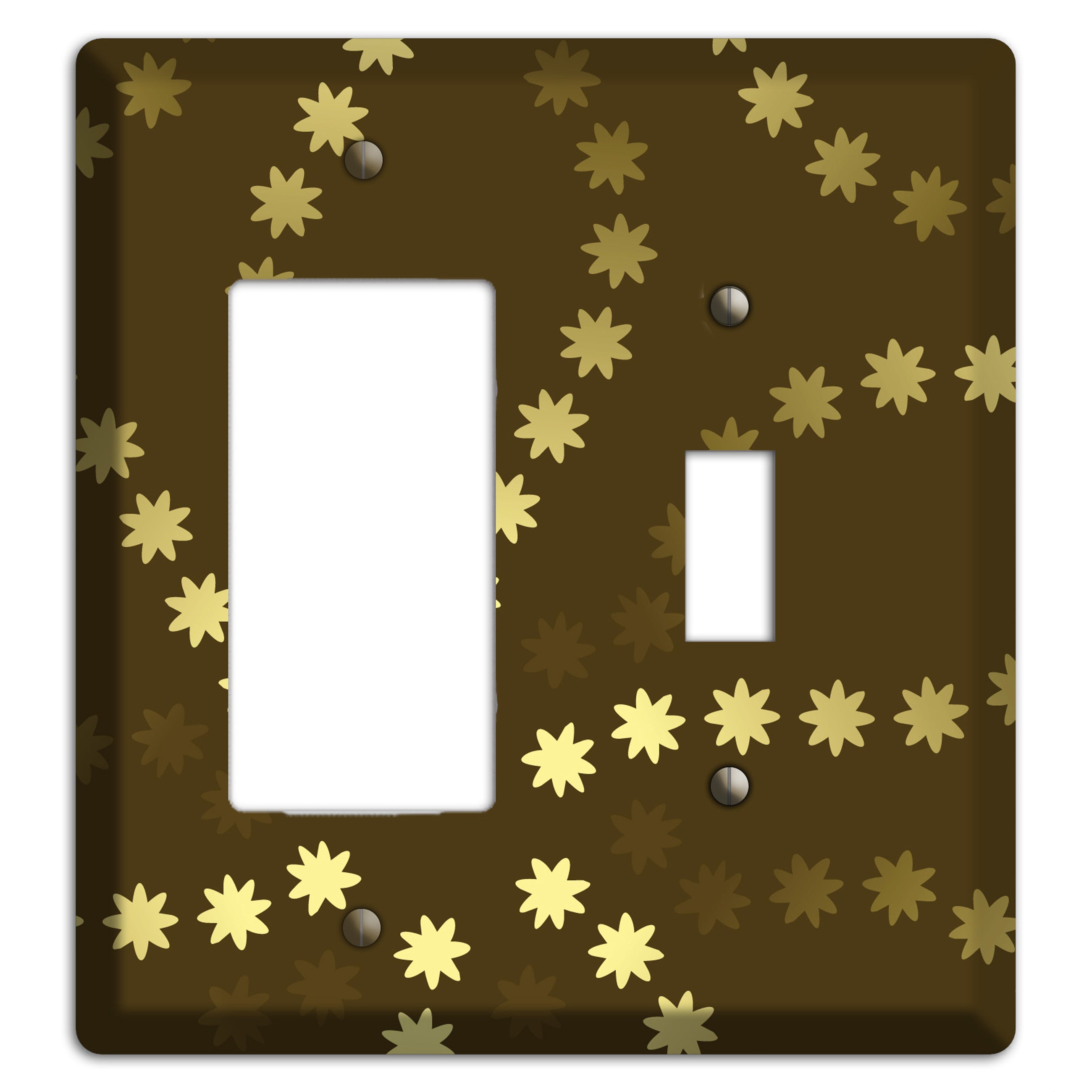 Multi Olive Constellation Rocker / Toggle Wallplate