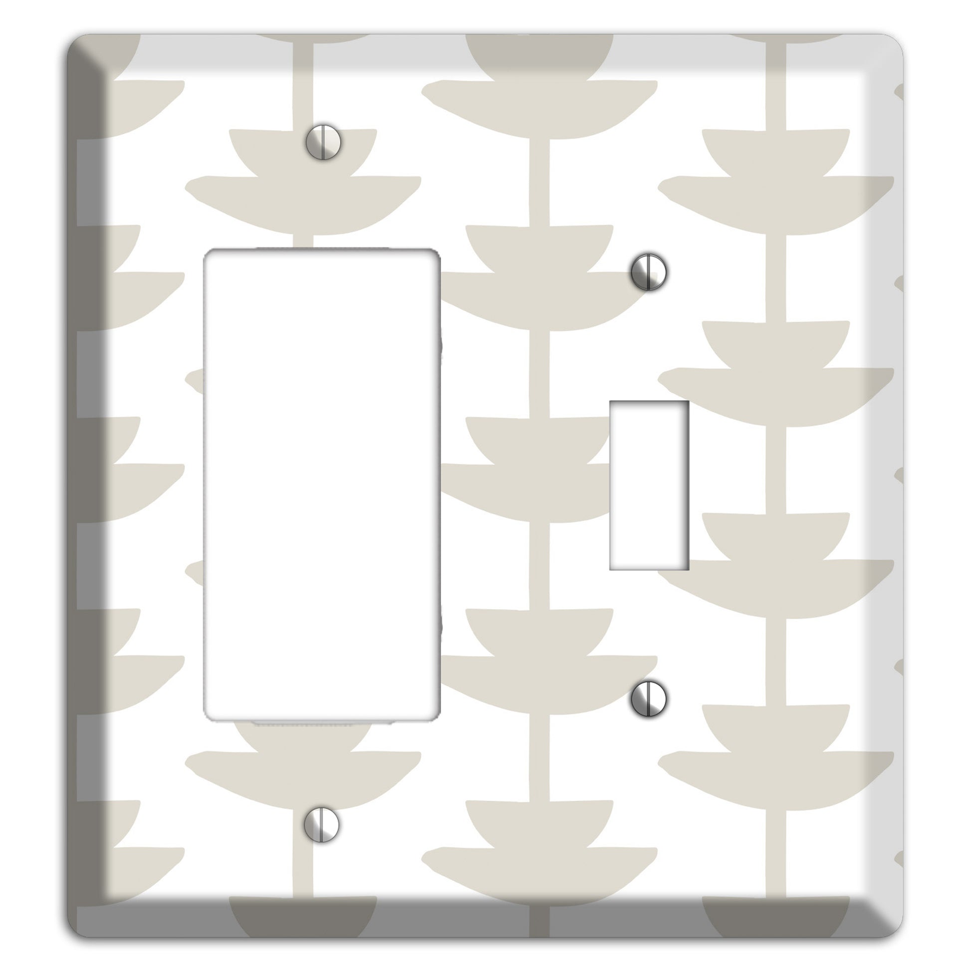 Simple Scandanavian Style P Rocker / Toggle Wallplate