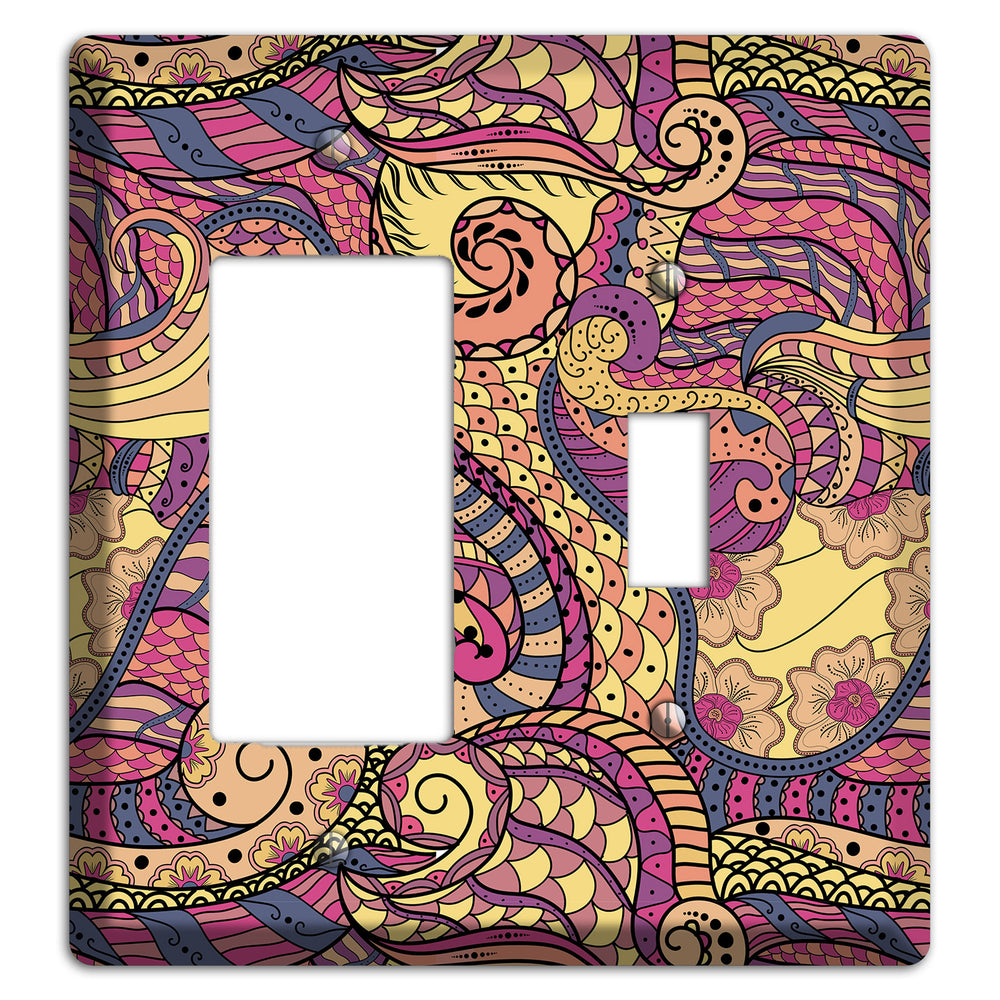 Retro Flourish 2 Rocker / Toggle Wallplate