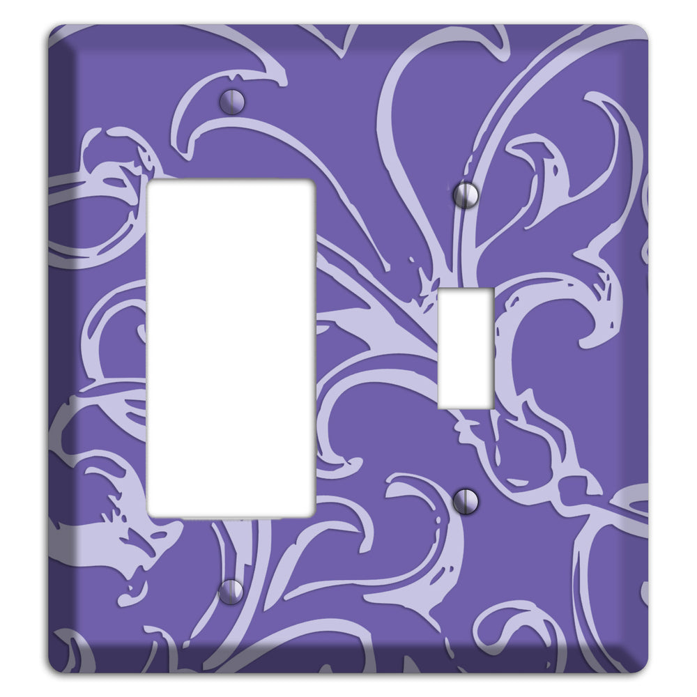 Victorian Light Purple Rocker / Toggle Wallplate