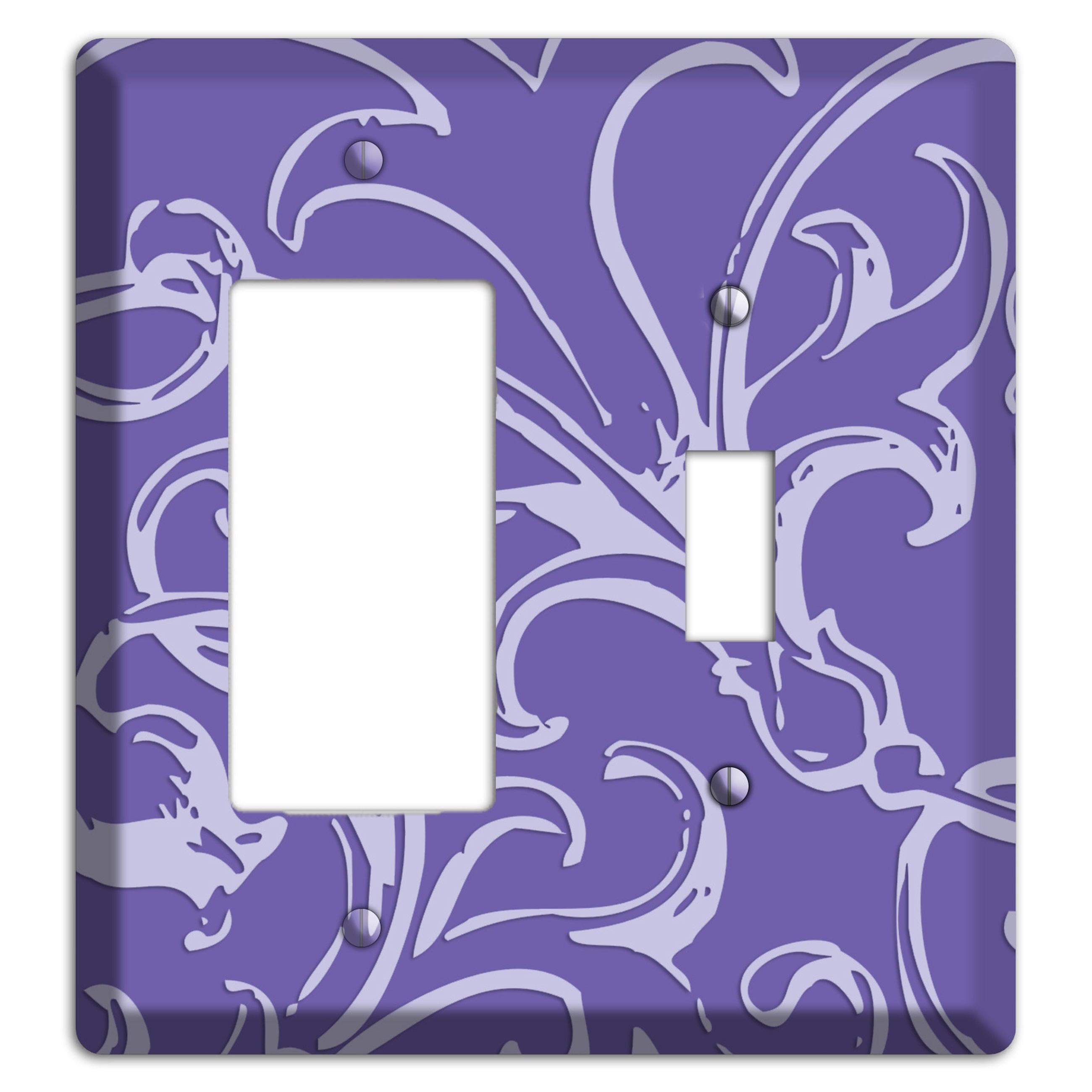 Victorian Light Purple Rocker / Toggle Wallplate