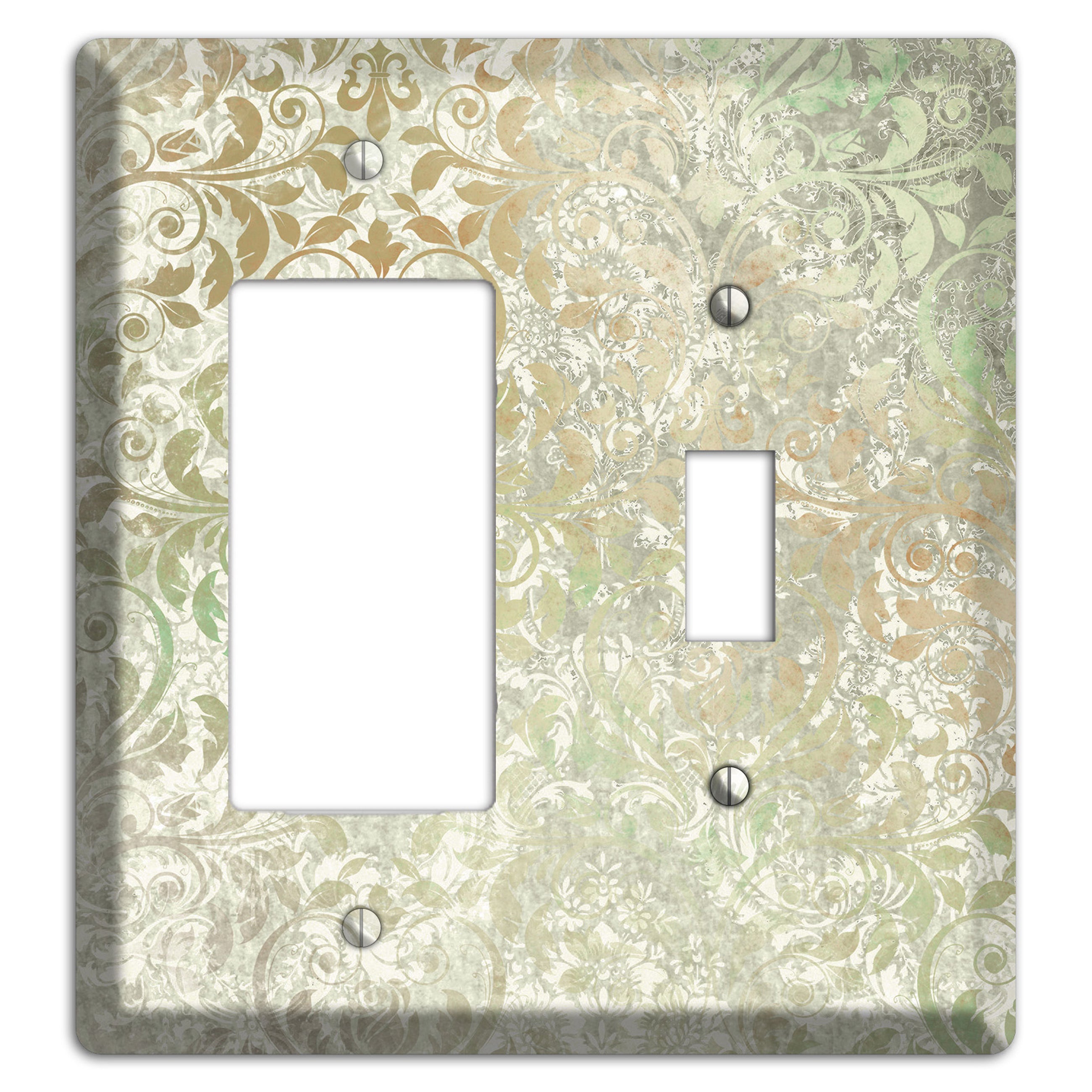Tana Whimsical Damask Rocker / Toggle Wallplate
