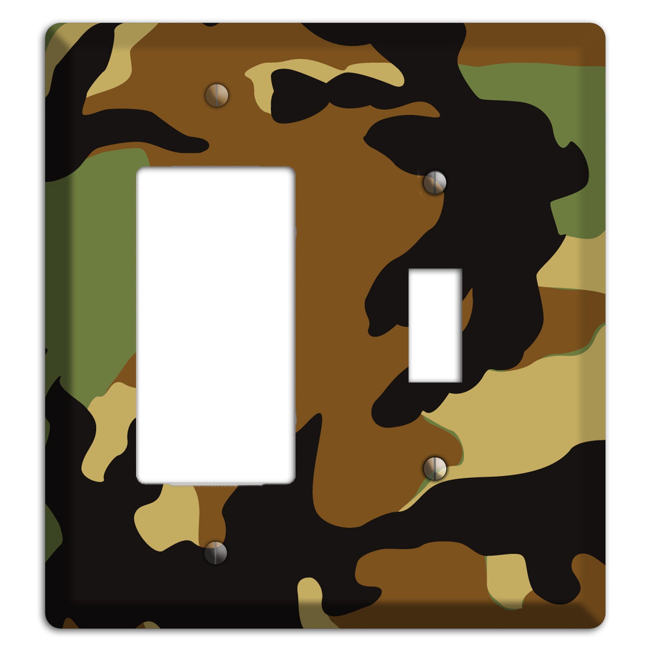 Camoflauge Rocker / Toggle Wallplate