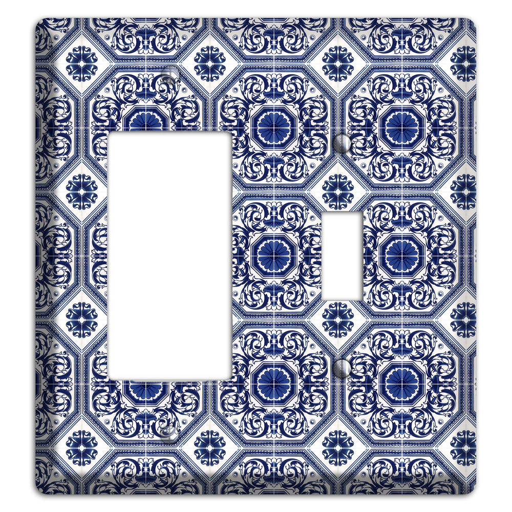 Tavira Tiles 1 Rocker / Toggle Wallplate