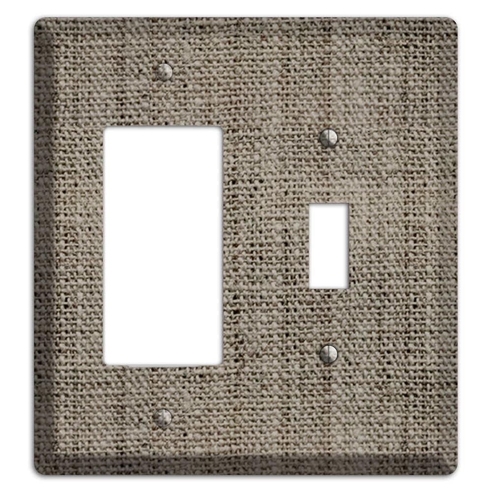 Makara Burlap Rocker / Toggle Wallplate