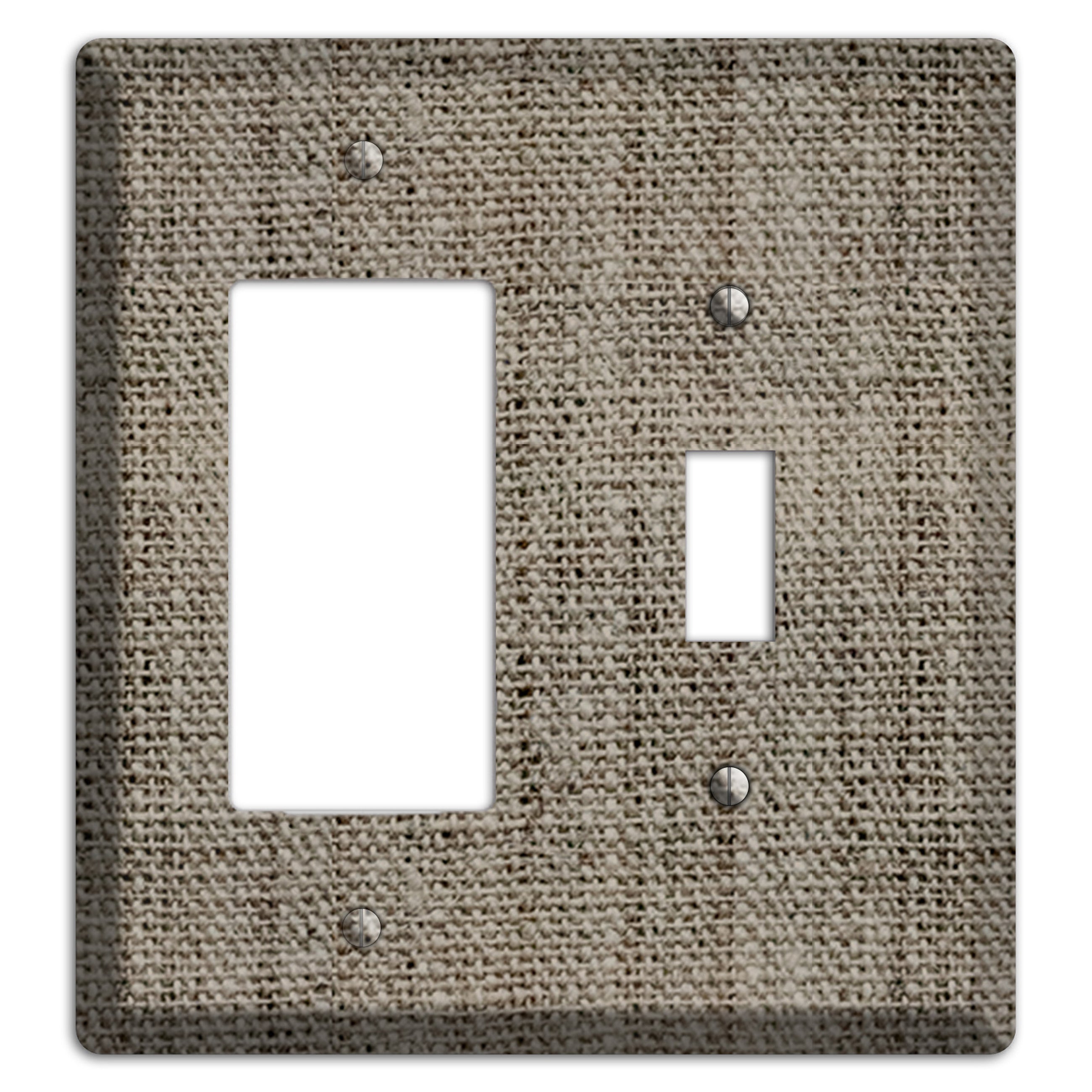 Makara Burlap Rocker / Toggle Wallplate